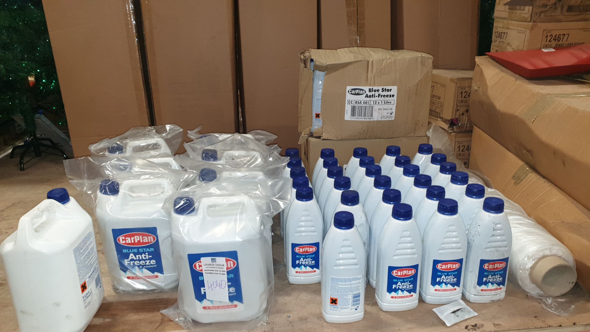 61 X BRAND NEW 5L AND 1L CAR PLAN BLUE STAR ANTI FREEZE AND COOLANT (2 YEARS PROTECTION)