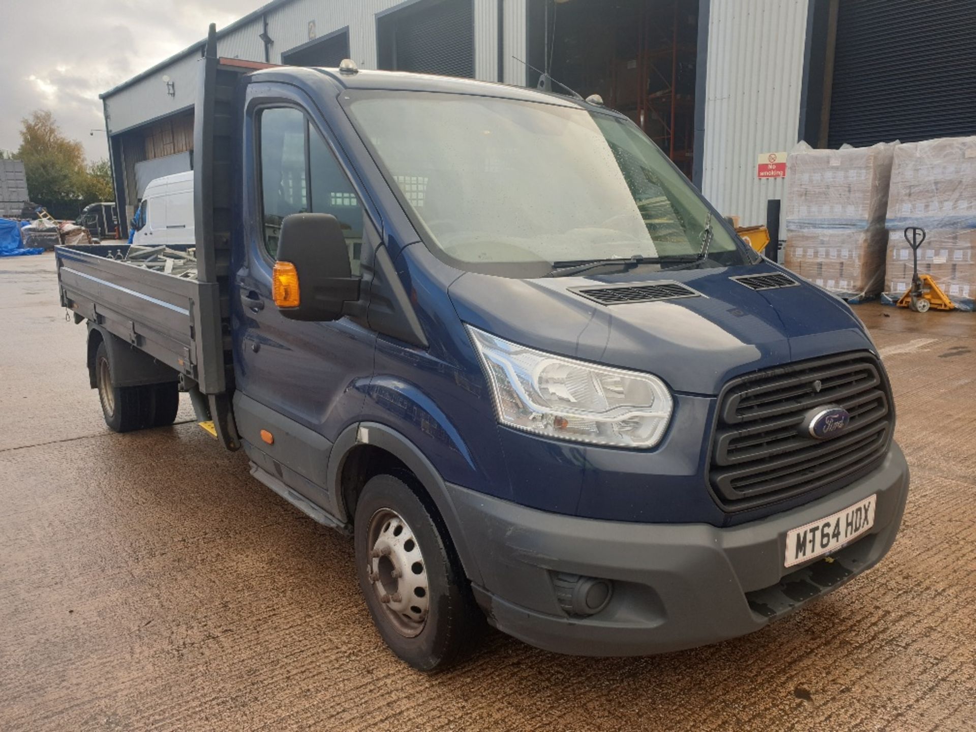 BLUE FORD TRANSIT 350. ( DIESEL ) Reg : MT64 HDX, Mileage : 163,408 Details: WITH 2 KEYS, ENGINE