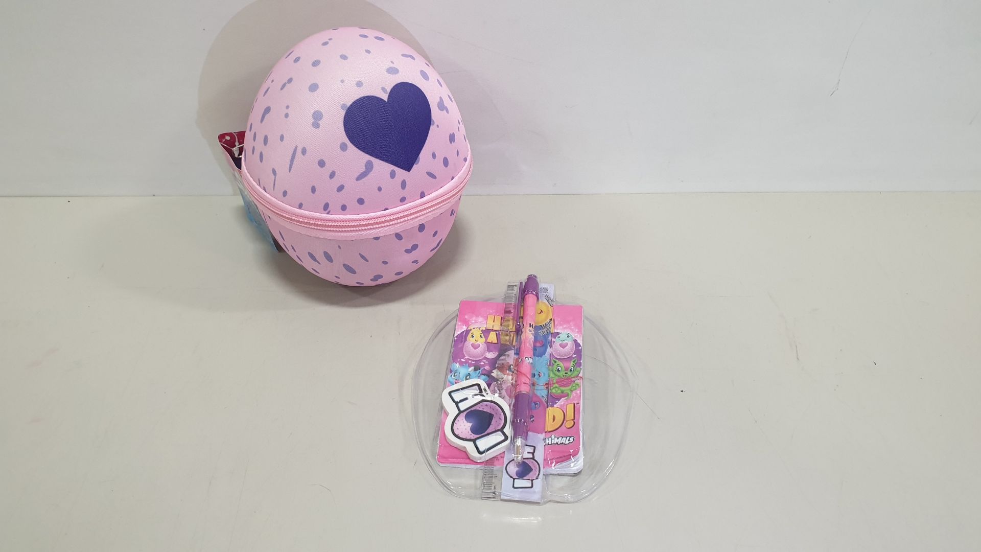 64 X HATCHIMALS FILLED PENCIL CASES - IN 2 CARTONS