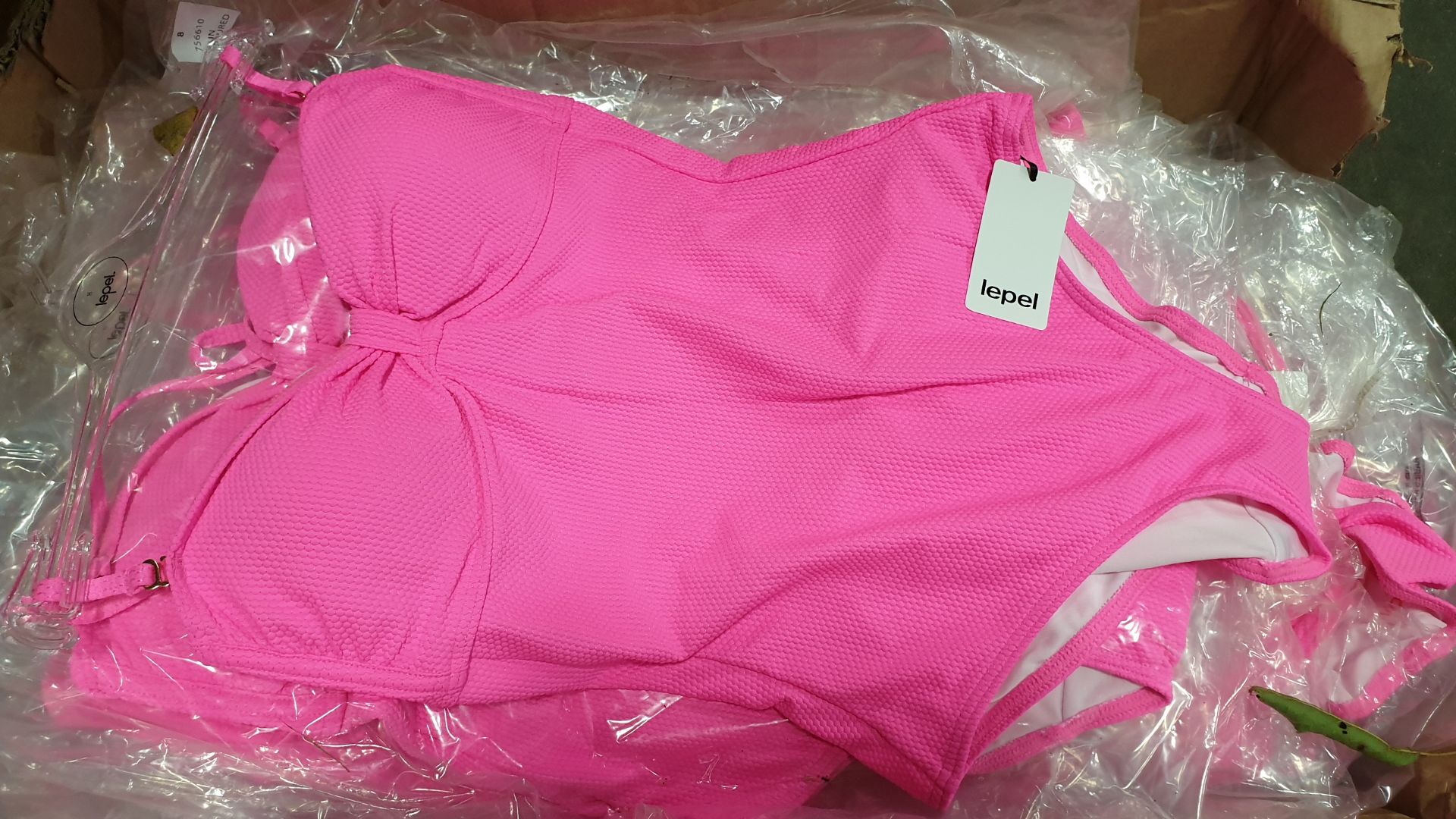 50 X BRAND NEW LEPEL PINK SWIMSUITS - SIZES 8/10/12/14/16 - IN 1 BOX