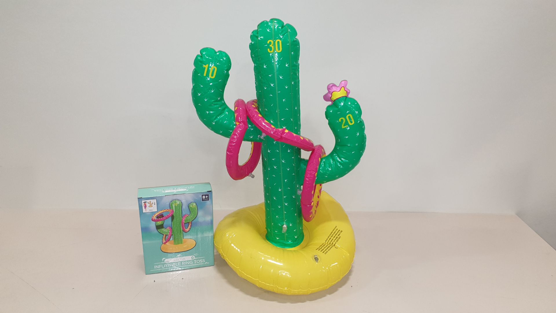 60 X CACTUS INFLATABLE RING TOSS GAME'S - CONTAINED IN 10 BOXES