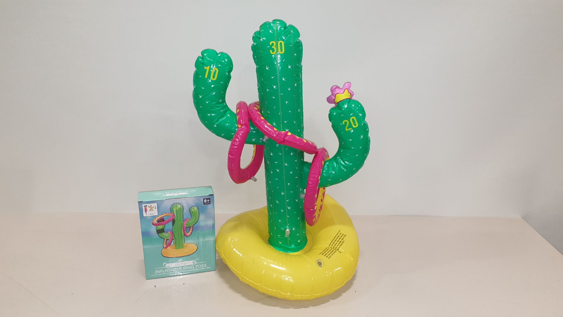 60 X CACTUS INFLATABLE RING TOSS GAME'S - CONTAINED IN 10 BOXES