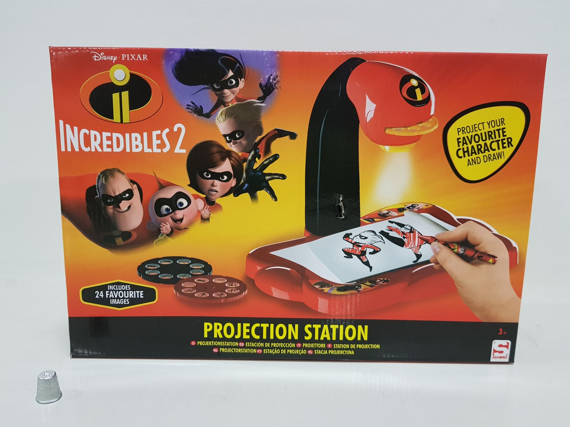 48 X BRAND NEW DISNEY INCREDIBLES 2 PROJECTION STATION PROJECT YOUR FAVOURITE CHARACTER AND DRAW