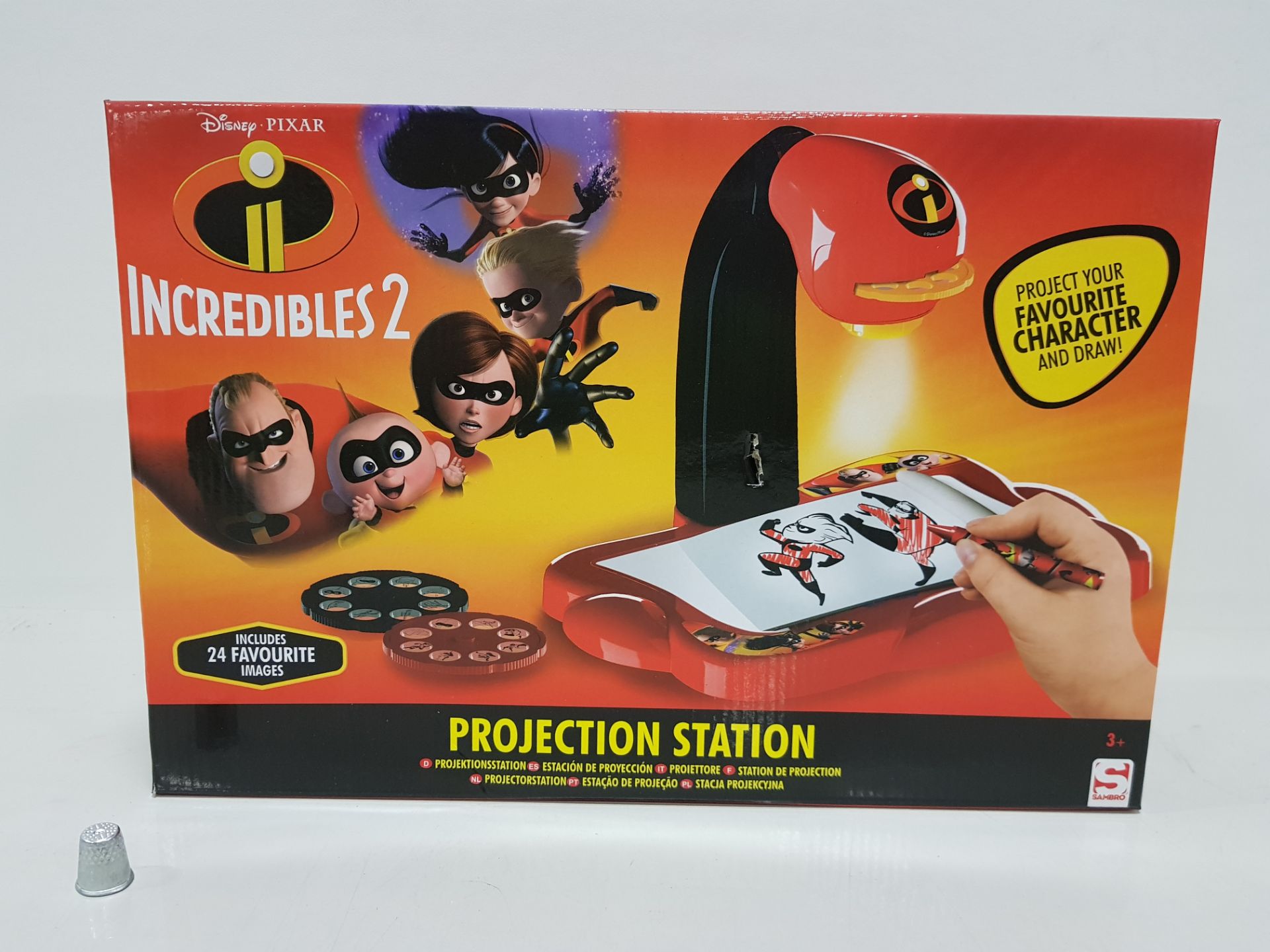 48 X BRAND NEW DISNEY INCREDIBLES 2 PROJECTION STATION PROJECT YOUR FAVOURITE CHARACTER AND DRAW