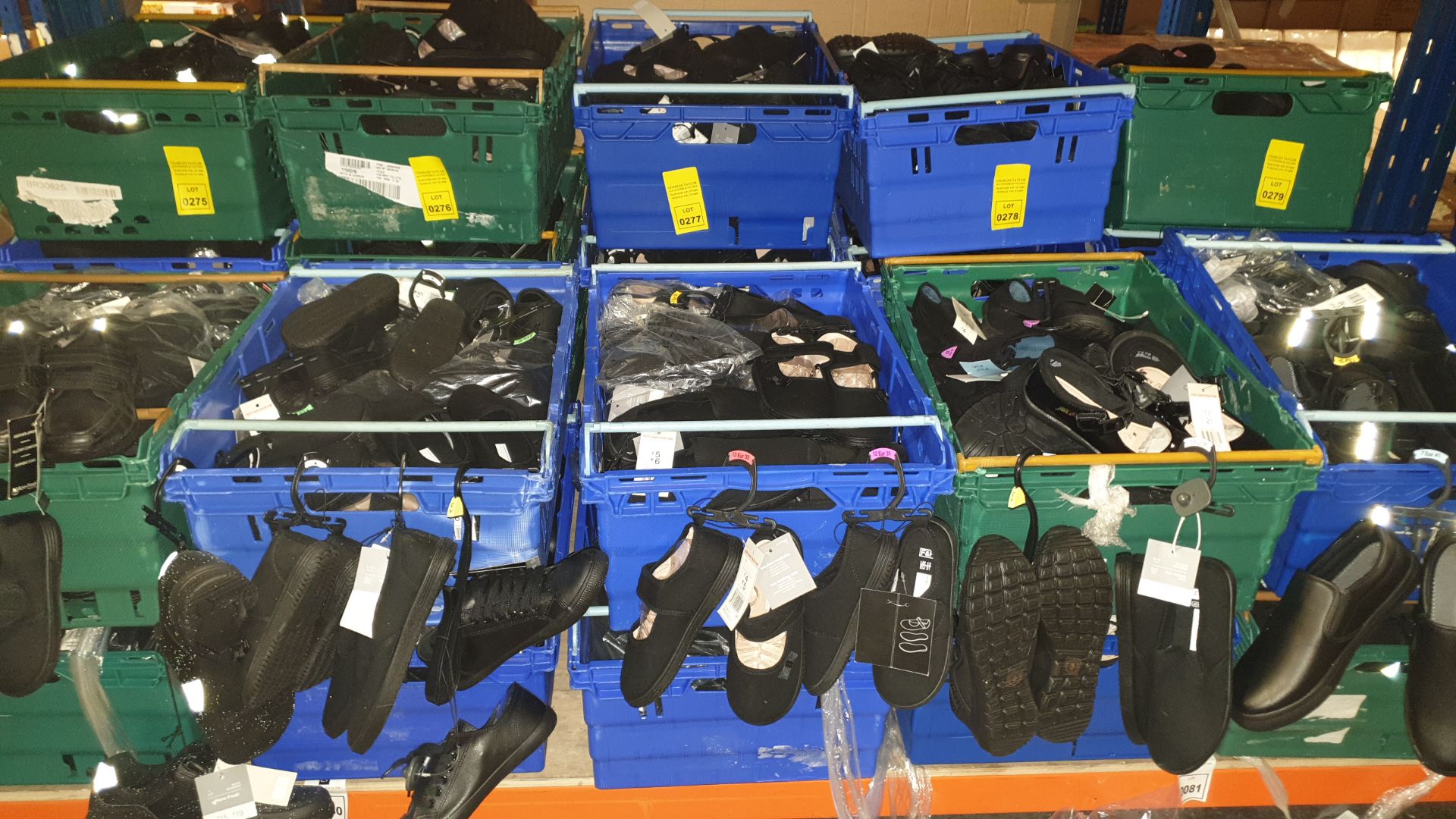 APPROX £600 RETAIL VALUE OF CHILDRENS BLACK FOOTWEAR IN VARIOUS STYLES & SIZES IN 5 TRAYS (NOT