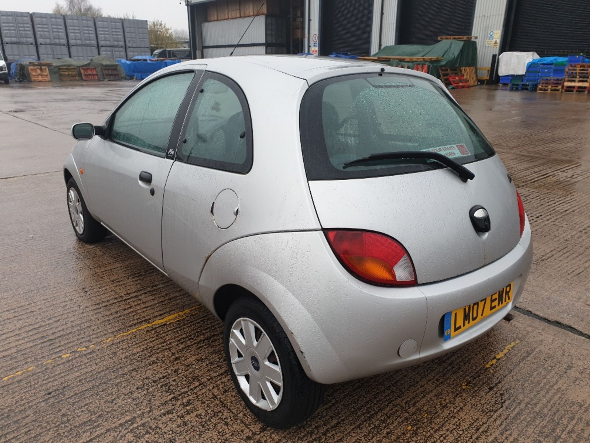 SILVER FORD KA STYLE. Reg : LM07EWR Mileage : 93,510 Details: FIRST REGISTERED 28/6/2007 1297CC - Image 3 of 7