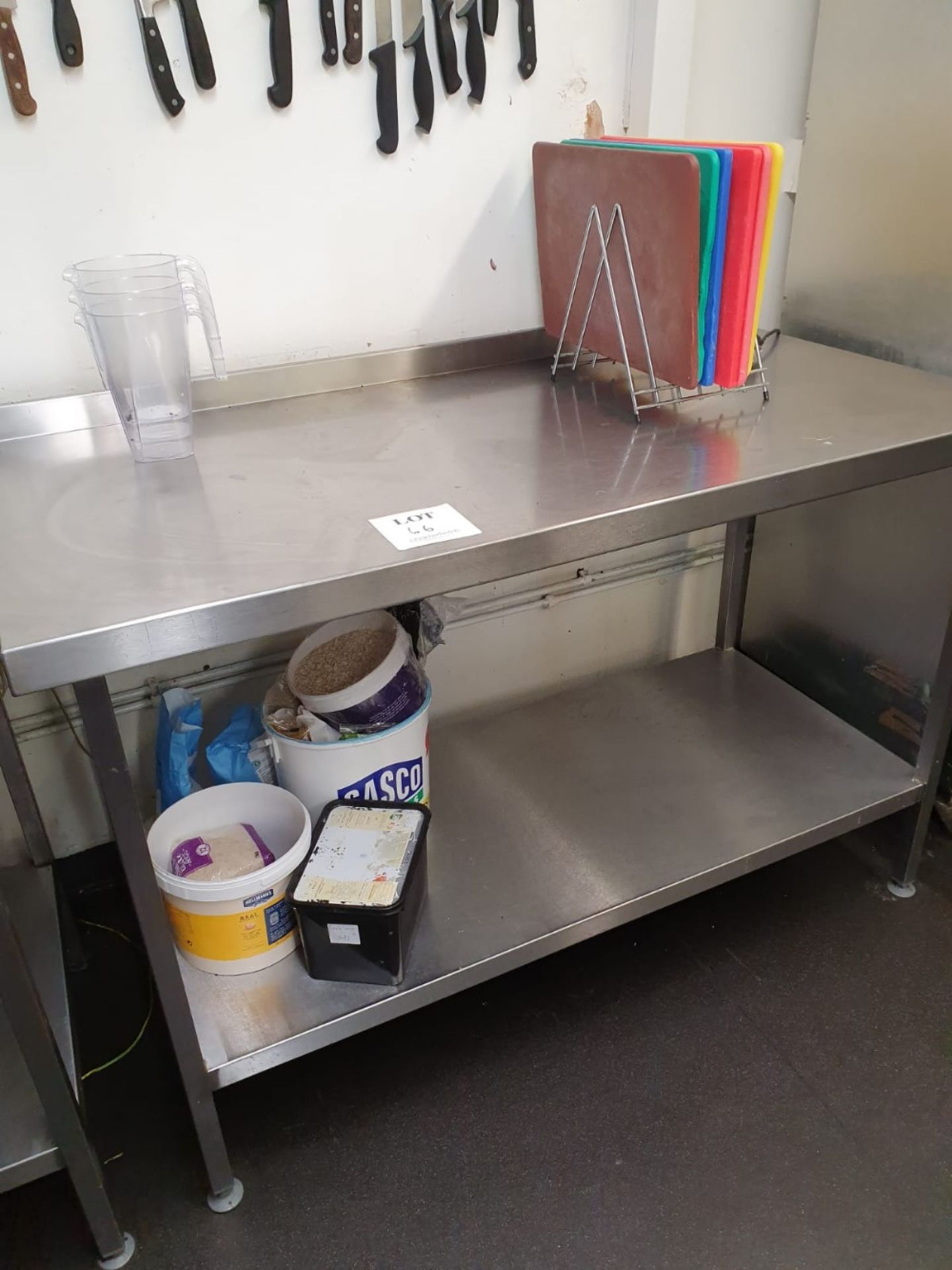 Stainless steel prep table 700mm x 1400mm