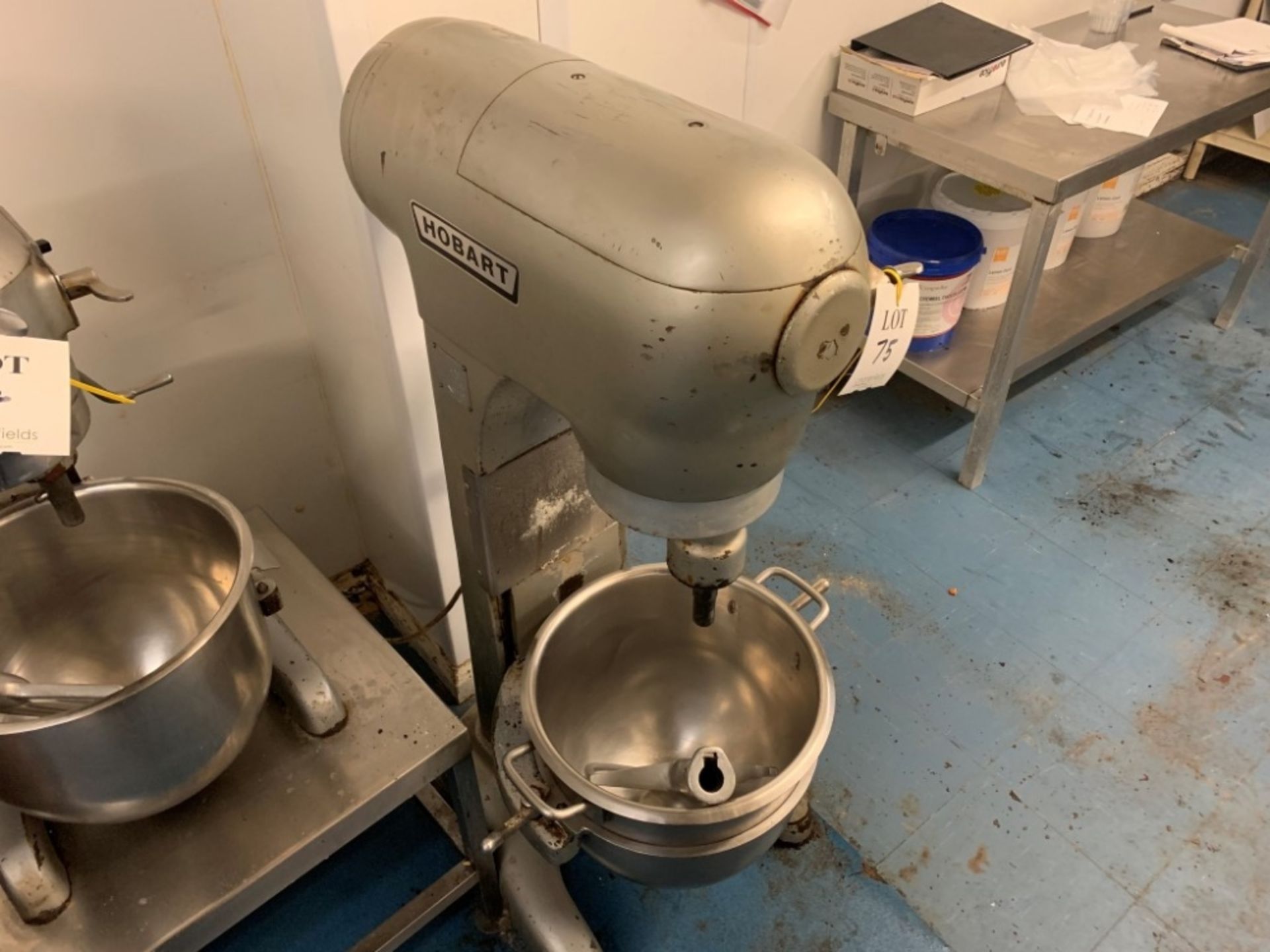 Hobart mixer free standing (Approx. 35 litre capacity) with spare mixing bowl and paddle