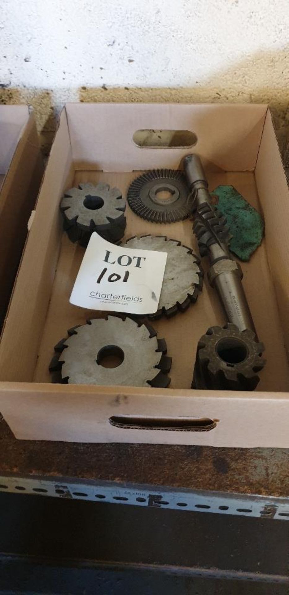 Box of cutting wheels and attachments