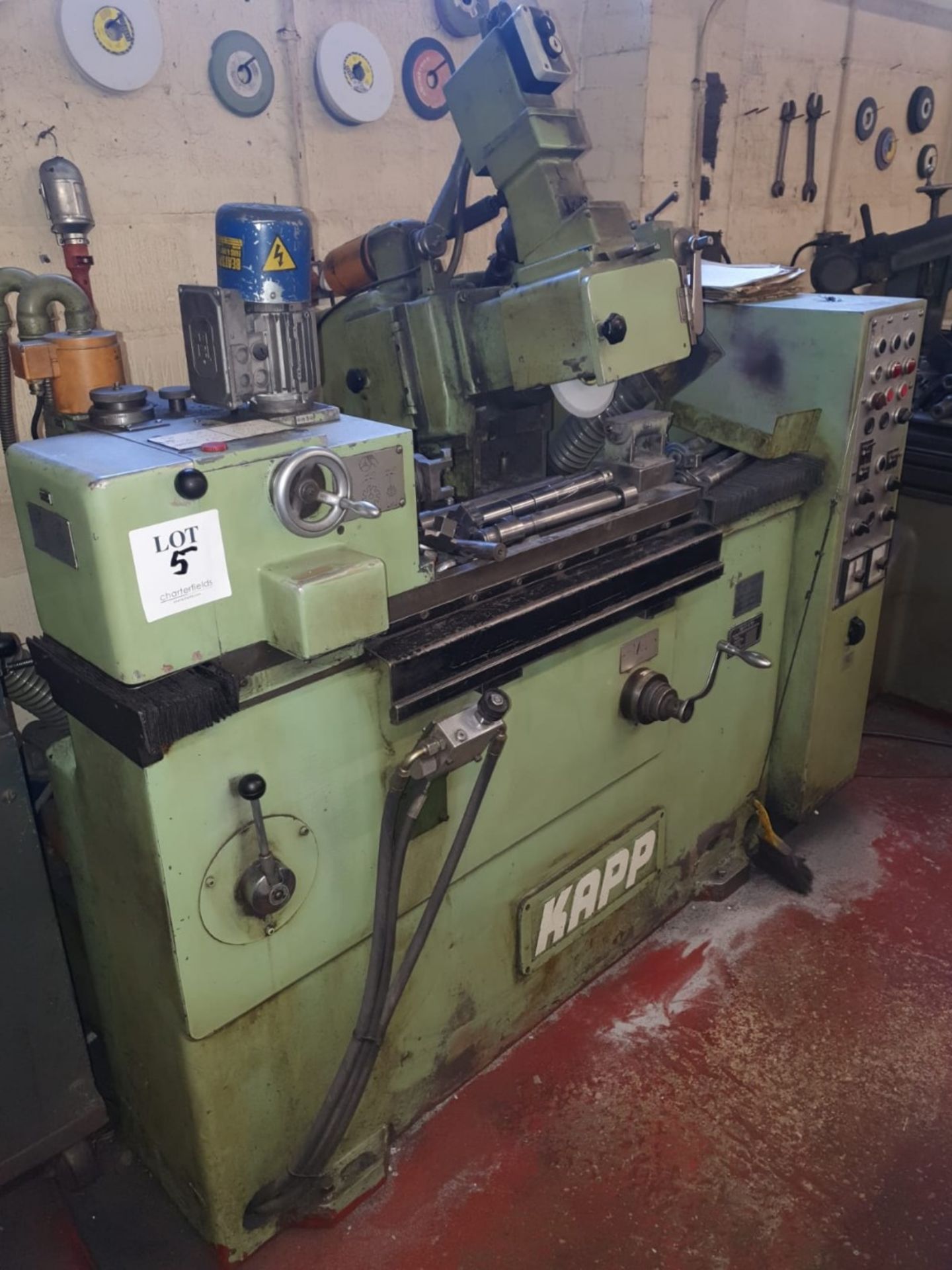 Kapp AS203 horizontal hob grinder with additional shafts. Serial No. 263008-10. YOM 1968