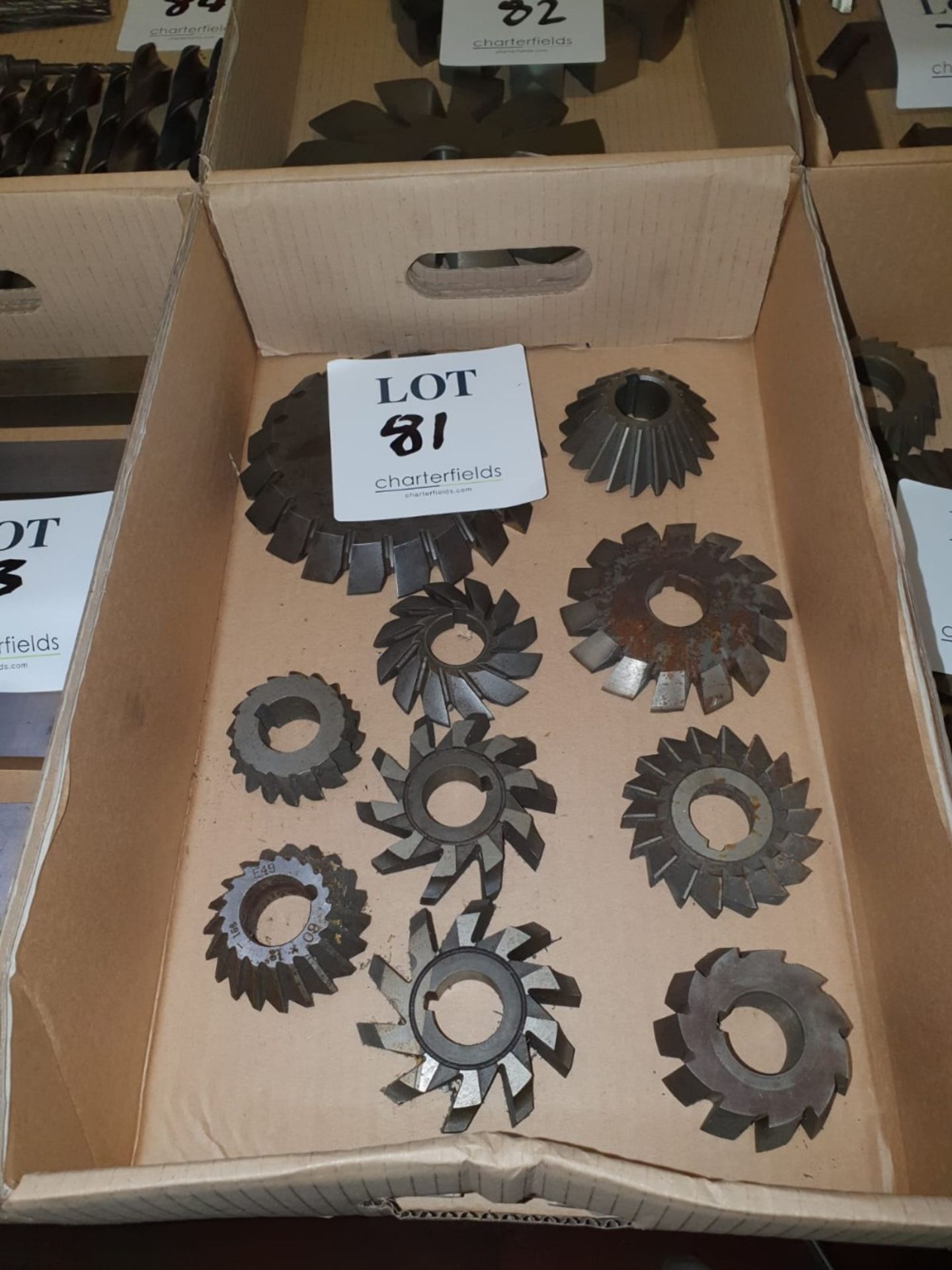 Box of cutting wheels