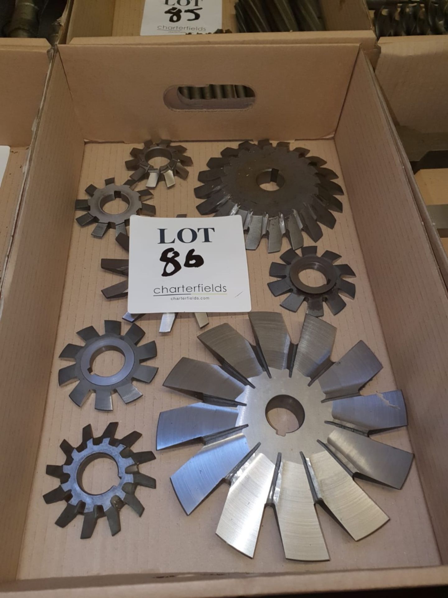 Box of cutting wheels