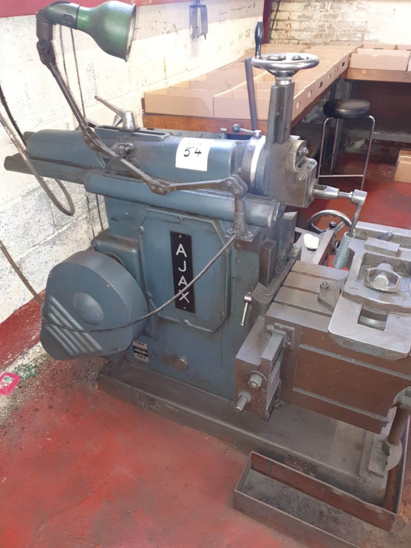 Ajax shaping machine with vice. Serial No. 24890