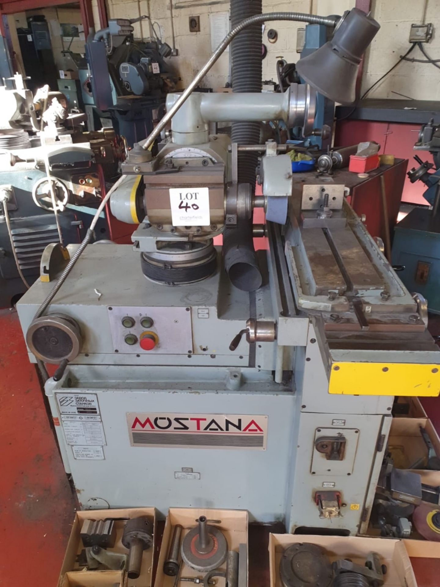 Mostana 3E643 surface grinder with attachments. Serial No. 56. YOM 1989