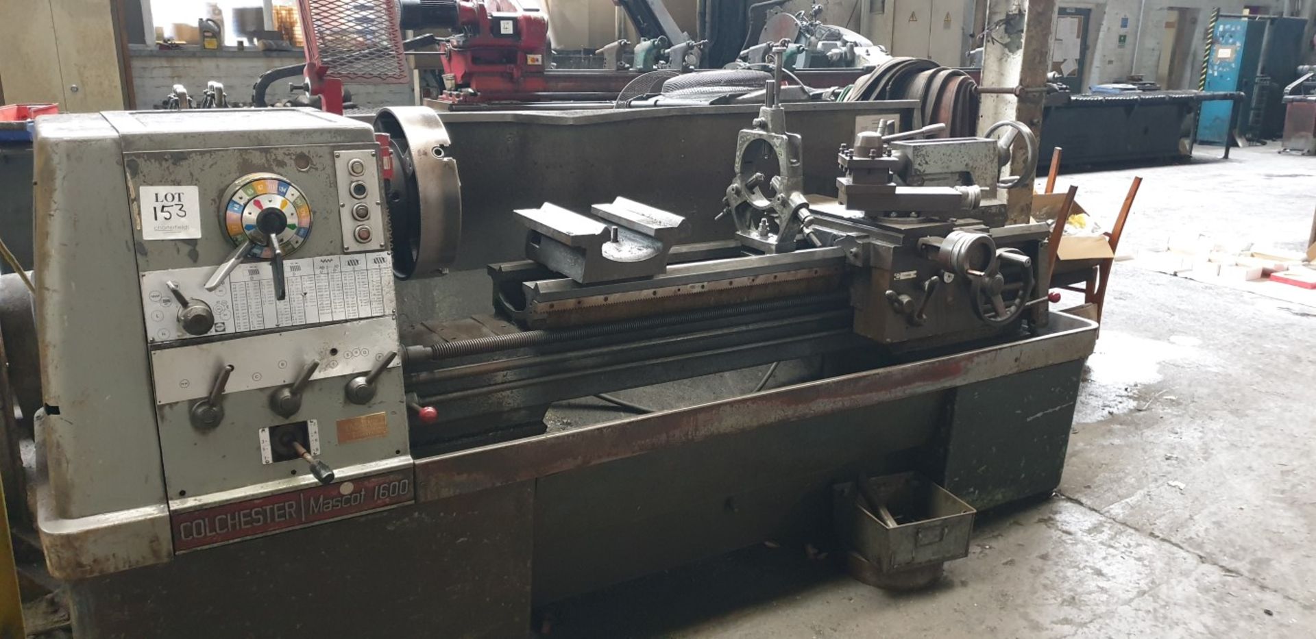 Colchester Mascot 1600 gap bed centre lathe, 700mm swing x 1500mm between centres with fixed