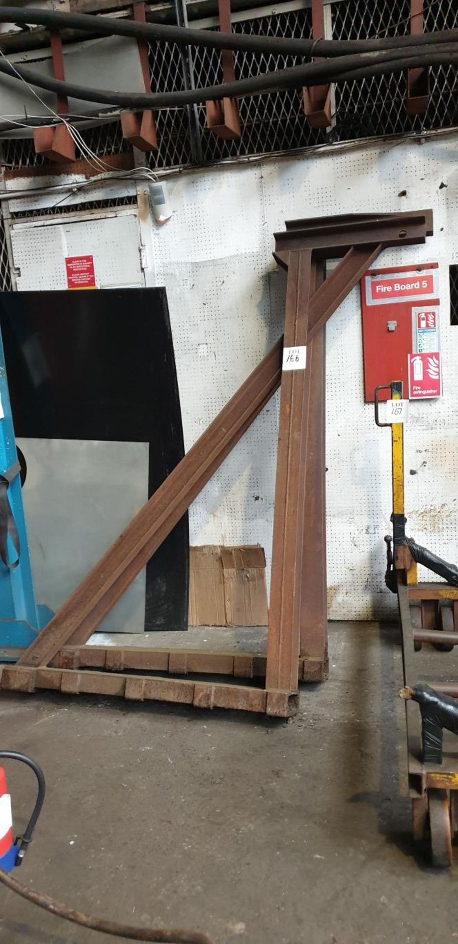 Pair of home made fork lift extensions