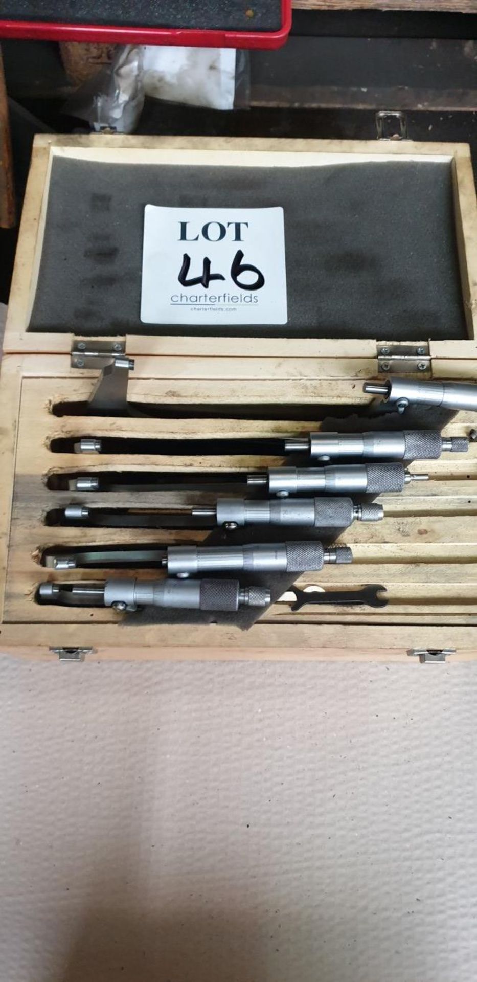 Complete set of 0"-6" micrometers