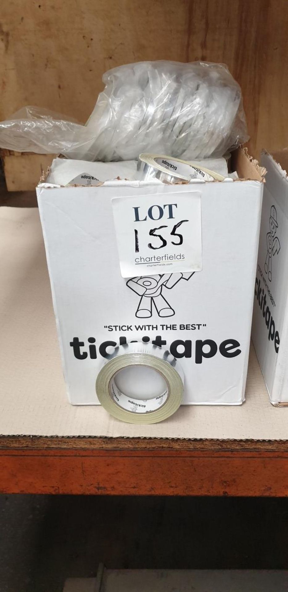 Box of Tick Tack Bright class "O" foil tape 25mm x 45M