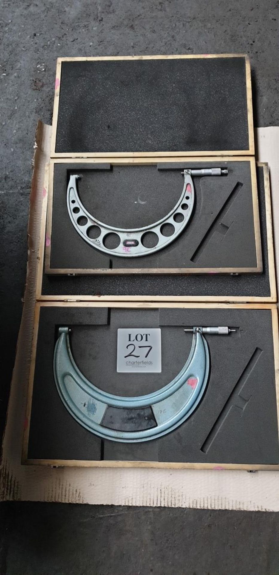 2 - imperial micrometers; 9"-10" and 10"-11"