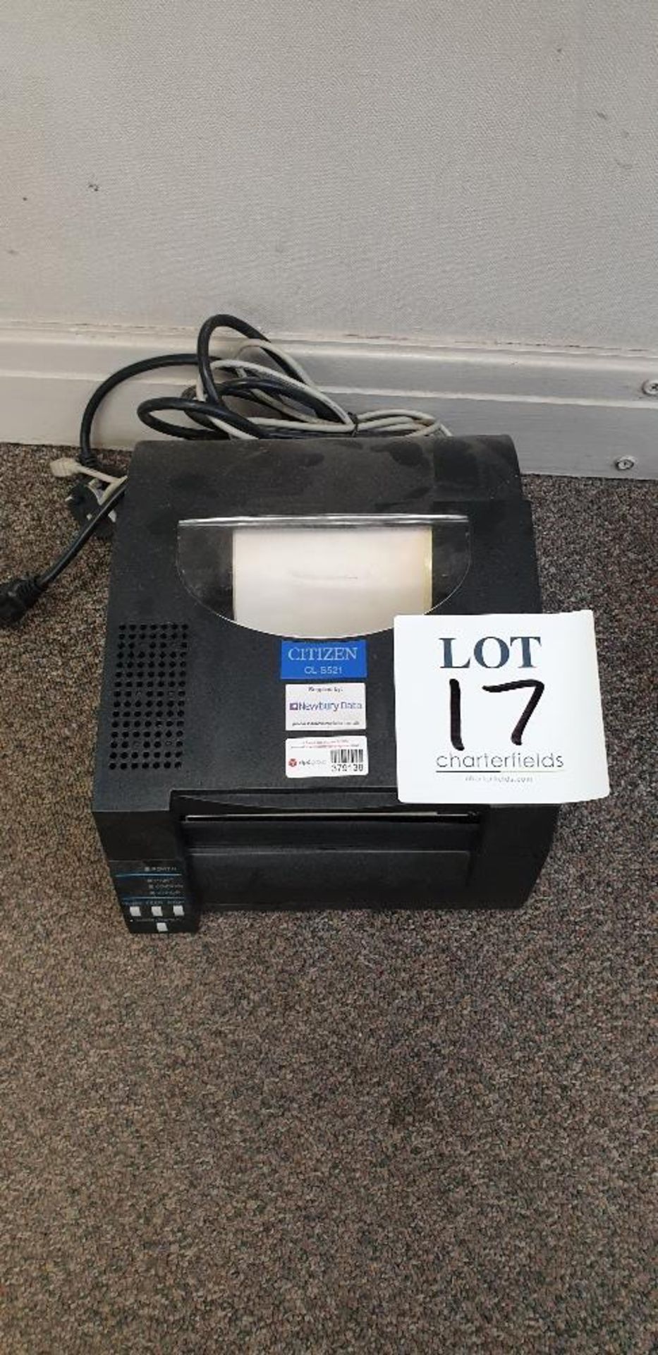 Citizen CL-5521 label printer with cables