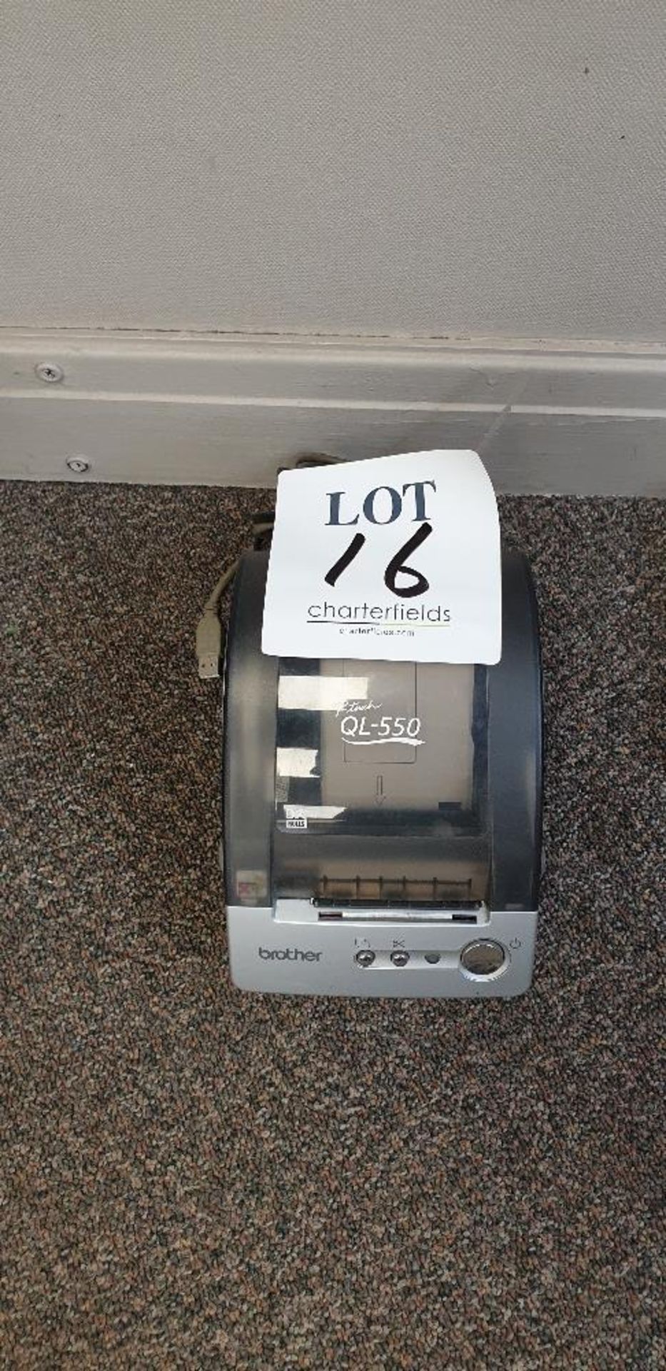 Brother P-Touch QL-550 label printer with cables