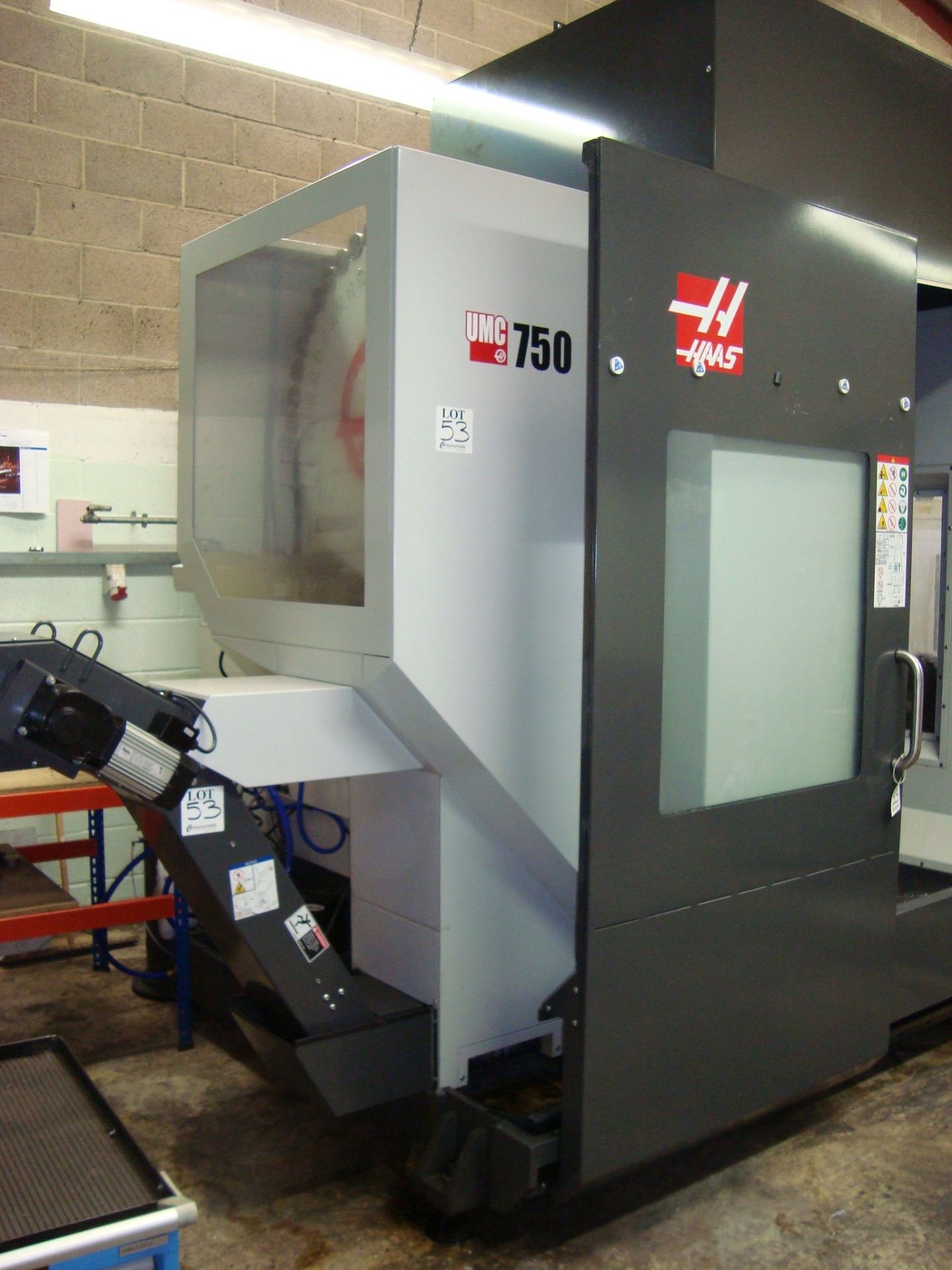 A HAAS UMC750 five axis universal CNC machining centre Serial number 1163981 (2019) with Jorgensen - Image 4 of 5