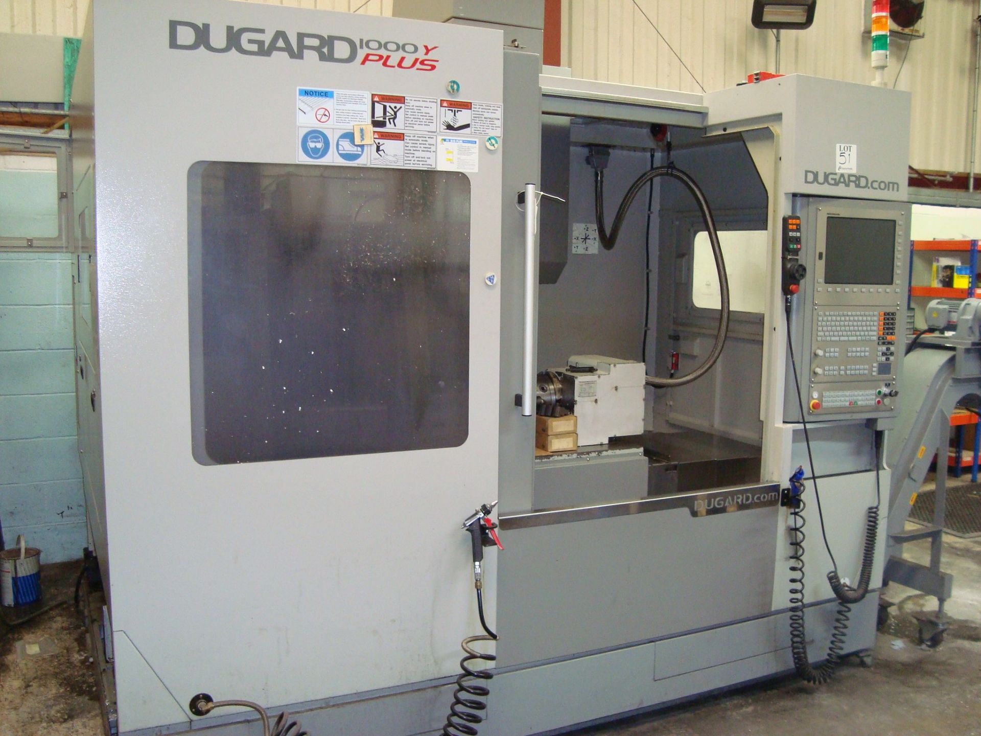 A Dugard 1000Y Plus CNC vertical machining centre Serial number FML173L04 with Heidenhain control