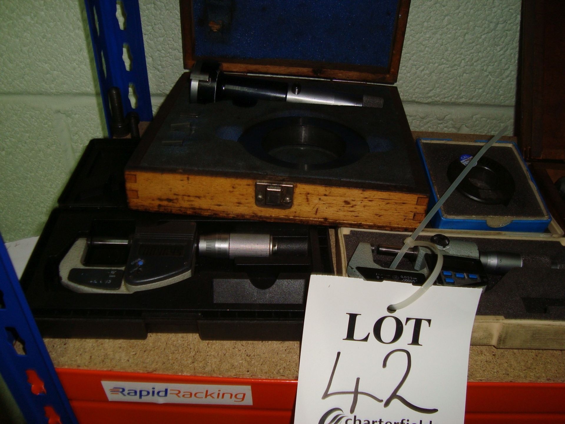 A quantity of digital micrometers, ring and slip gauges as lotted - Image 5 of 5