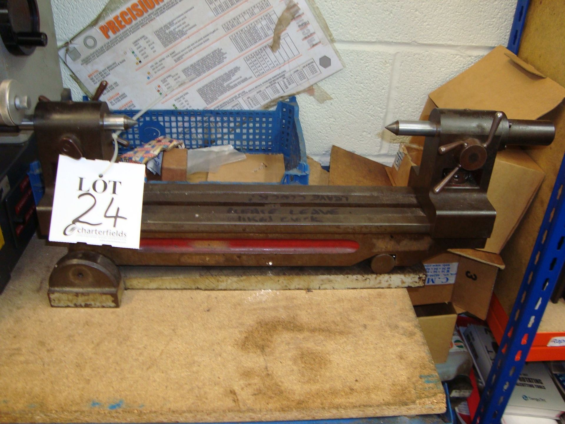 A bench top tool balancing centre, approx 12"