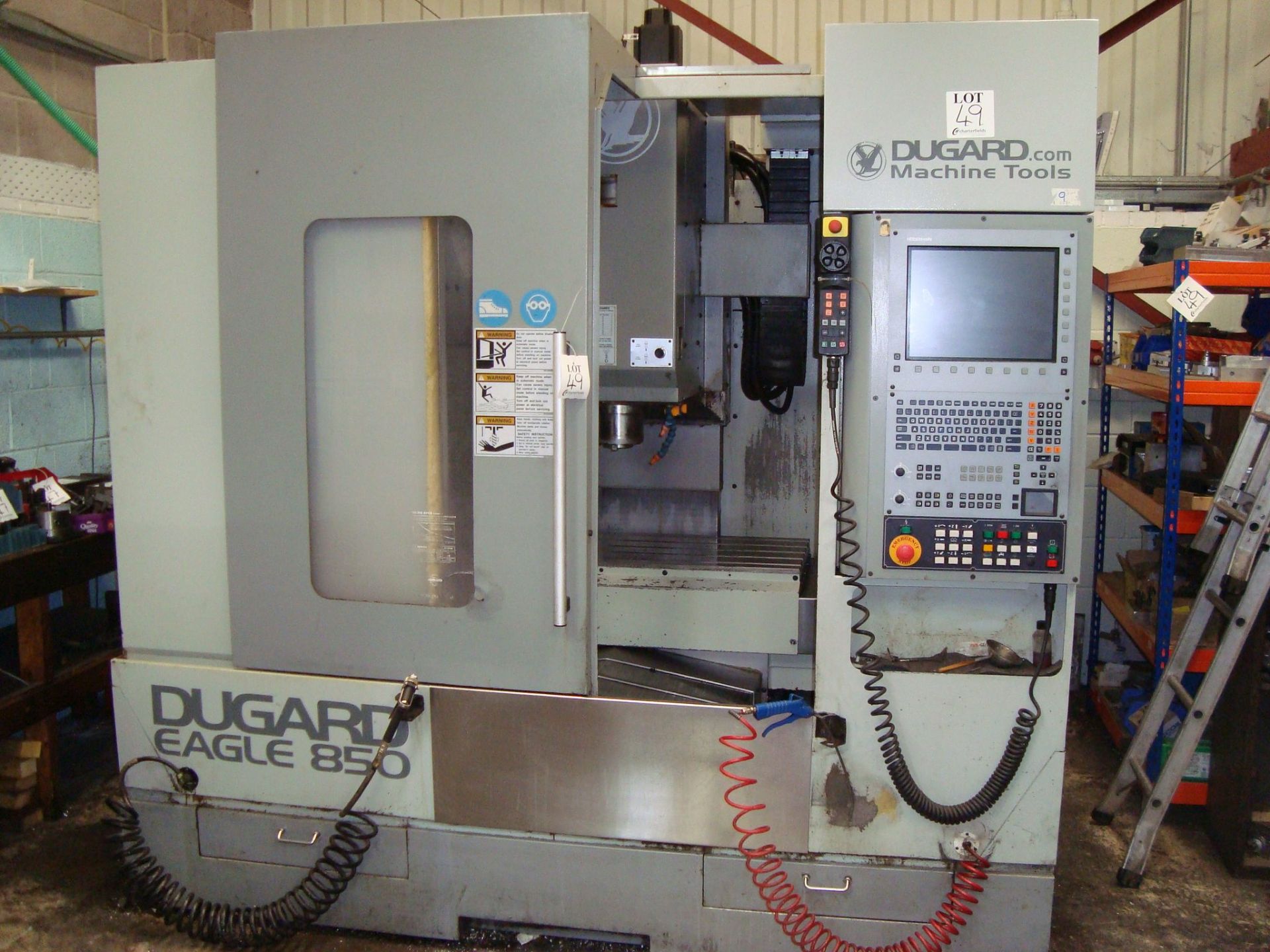 A Dugard Eagle 850 VMC vertical CNC machining centre Serial number MC094H01 with Heidenhain