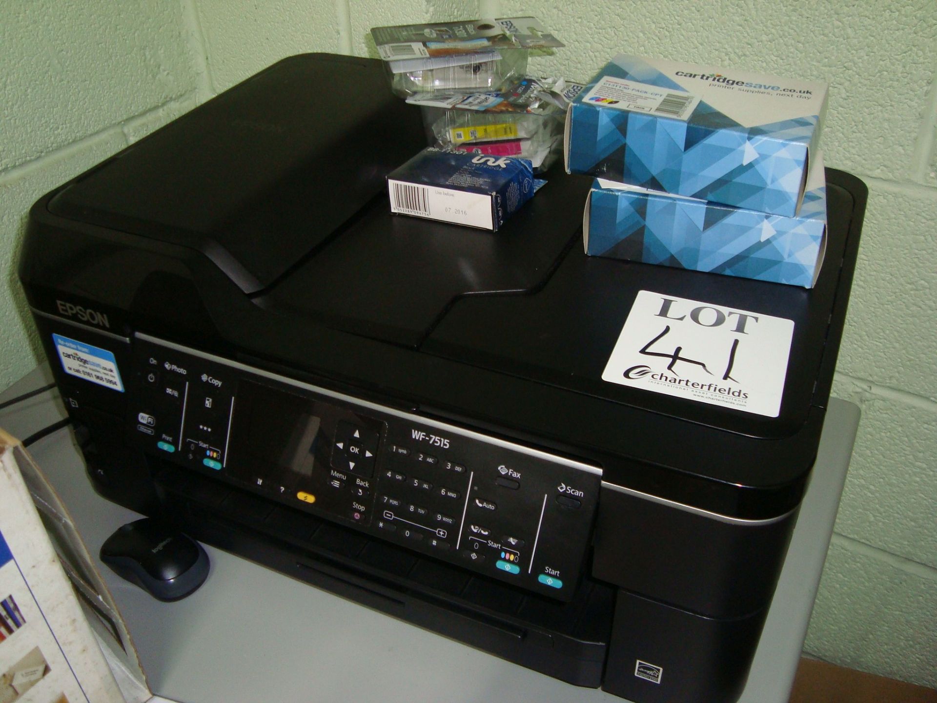 An Epson WF-7515 multifunction office printer