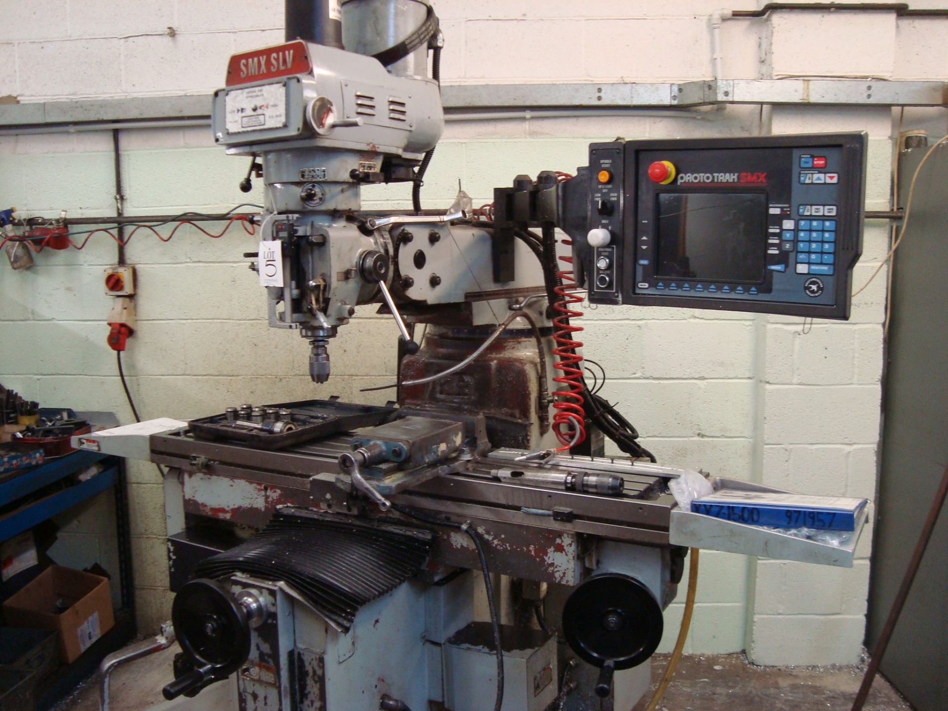 An XYZ SMX SLV vertical milling machine Serial number 10817 with ProtoTrak SMX control system, - Image 3 of 3