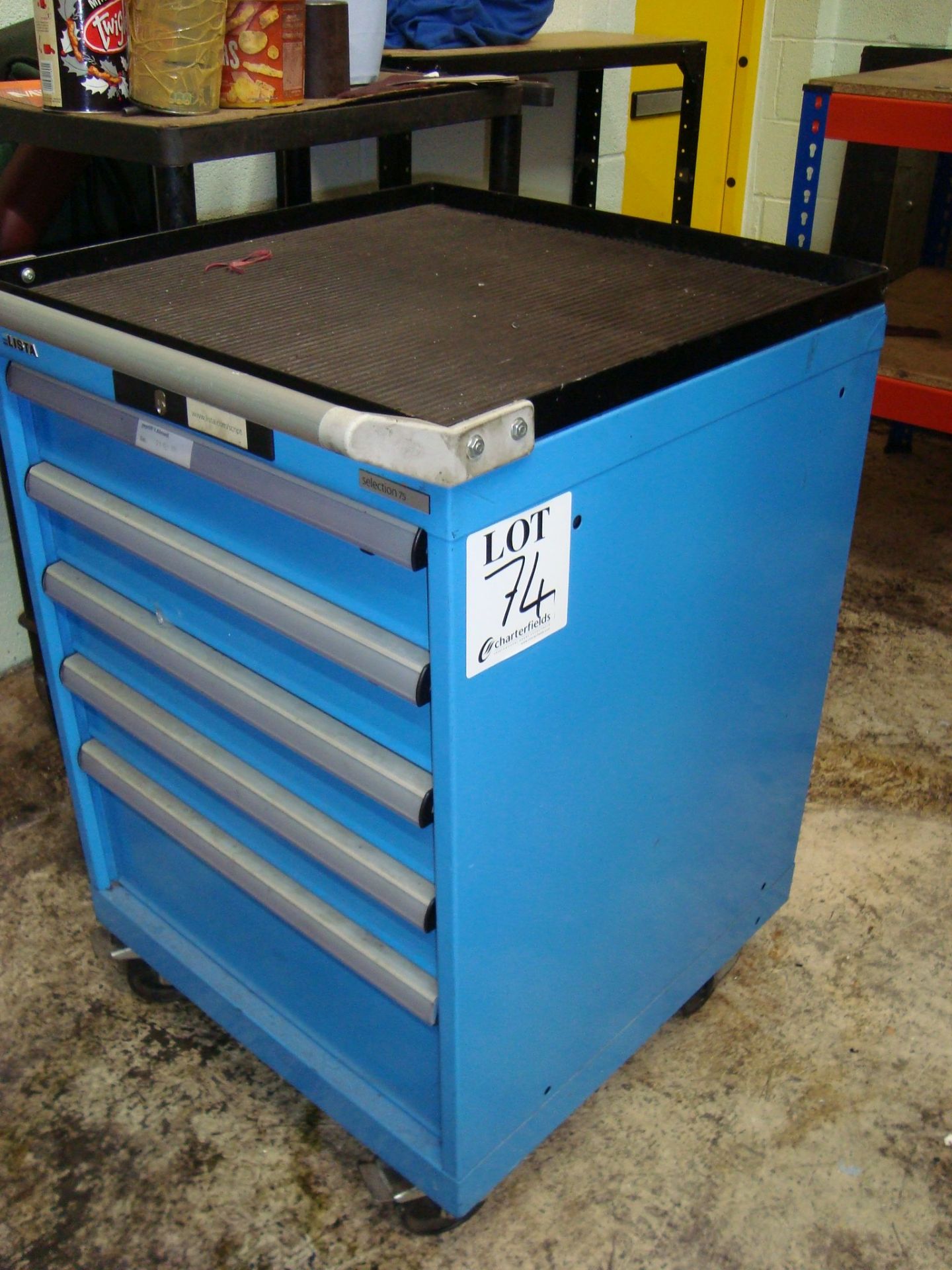 Lista mobile steel framed tool chest