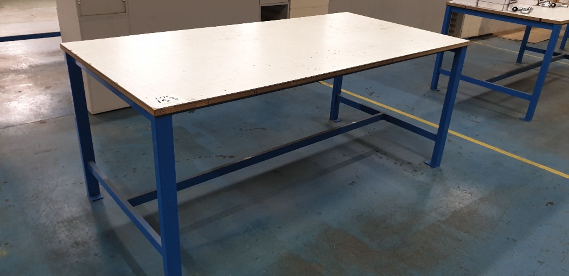 1000 x 2000 metal framed table