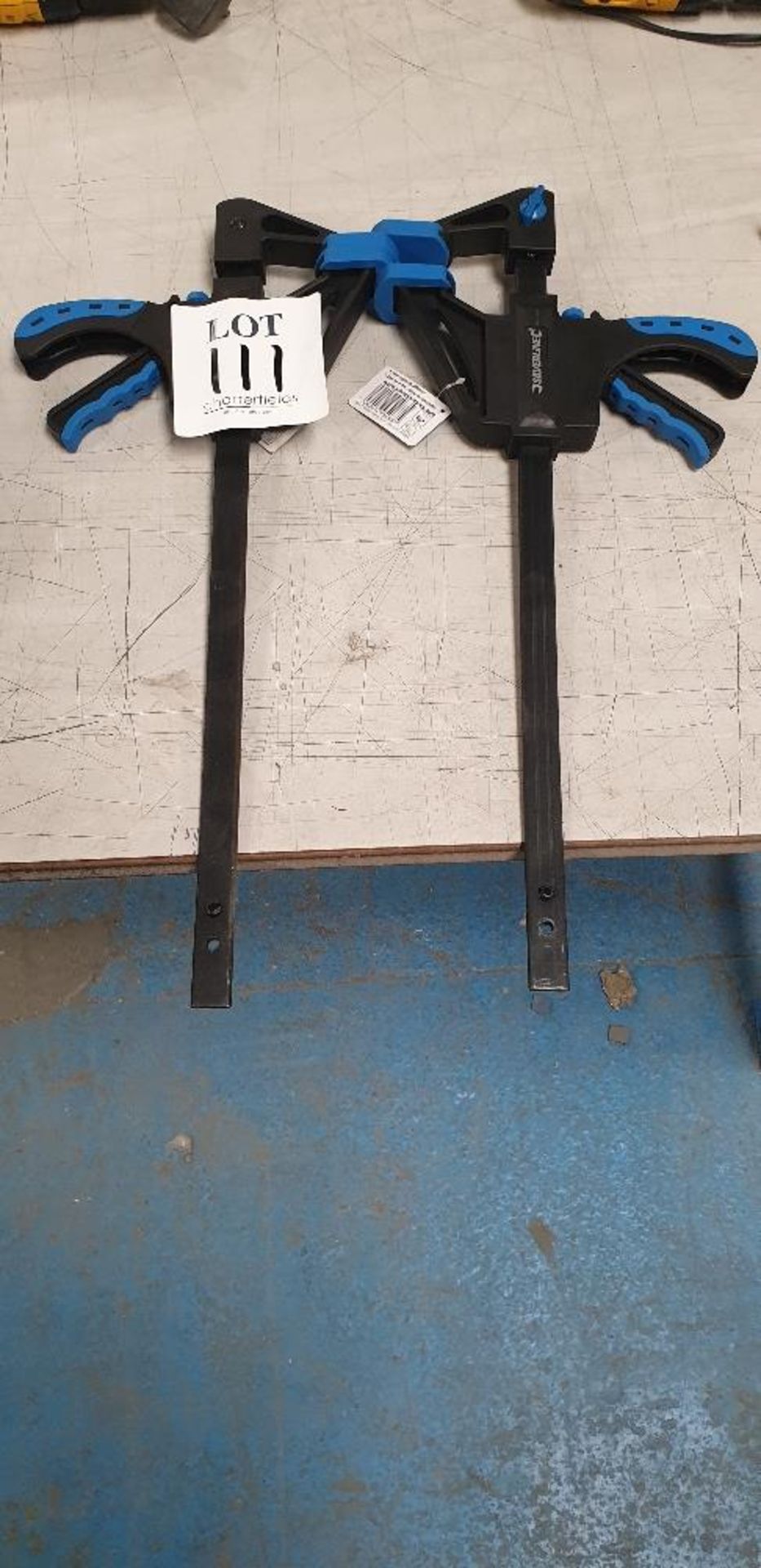 2 - Silverline heavy duty quick clamps (jaw capacity 300mm)