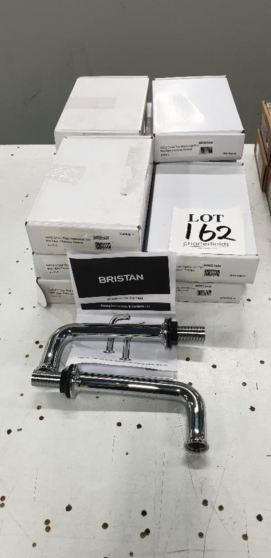 11 - pairs of Bristan up stands for bib taps