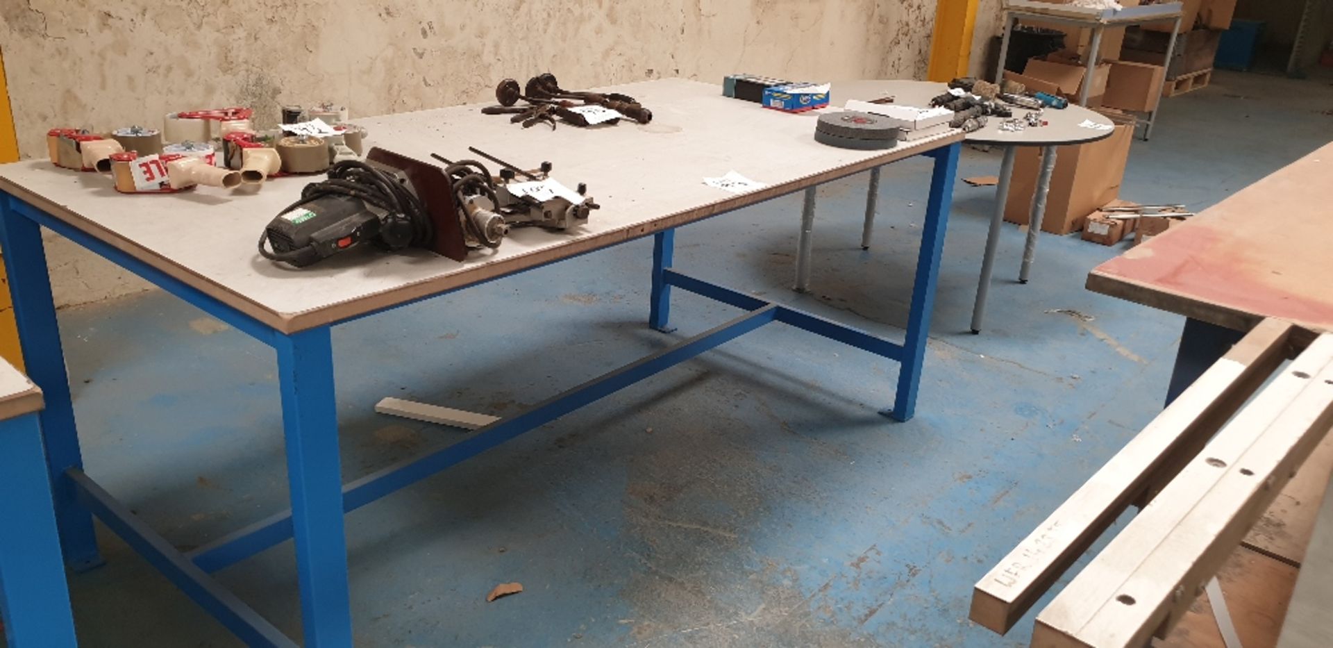 1000 x 2000mm metal framed table