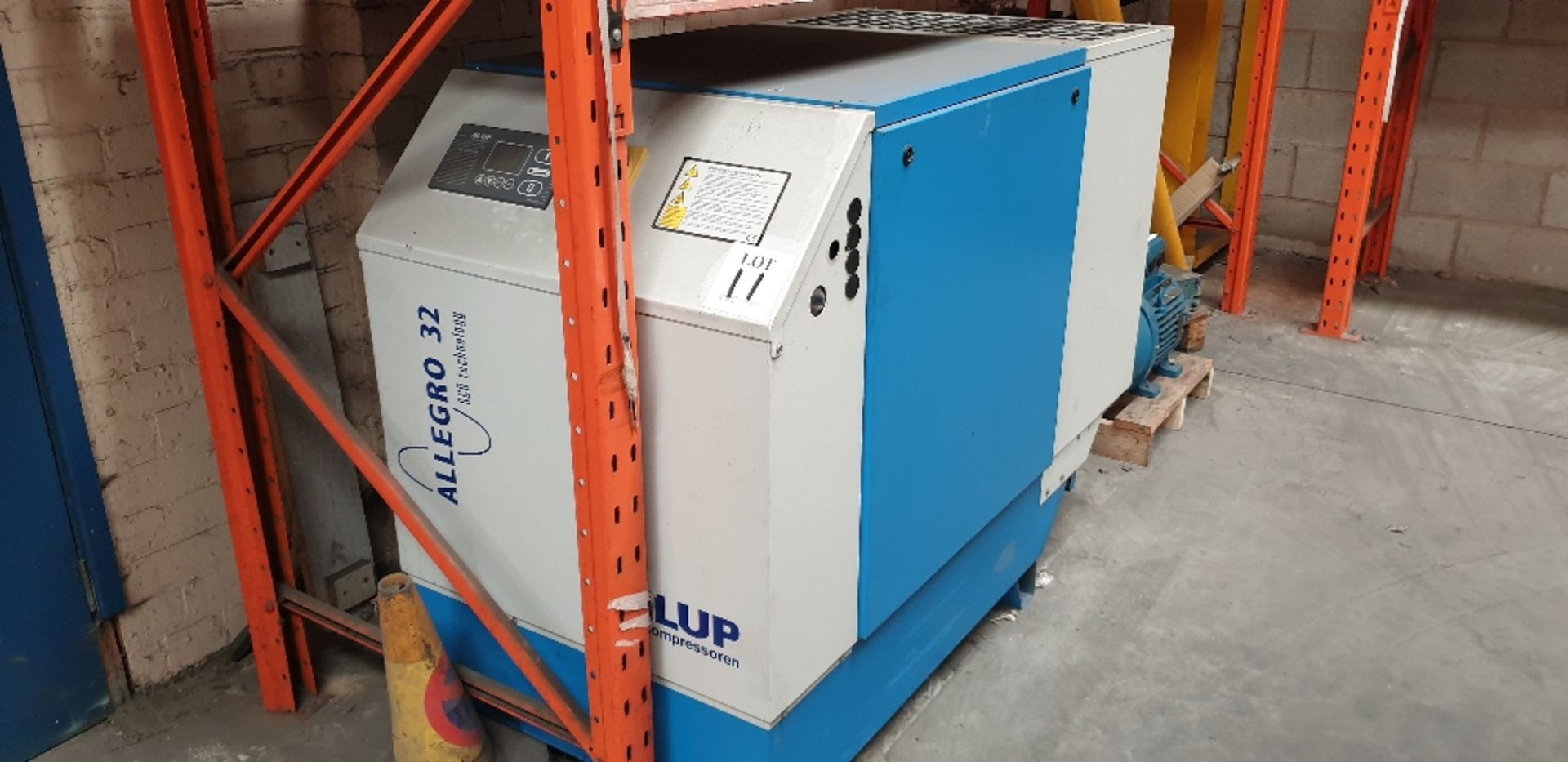 Alup Allegro 32 packaged air compressor 1.36 - 5.37 M3/Min @ 5 - 13 bar. Year of manufacture 2007