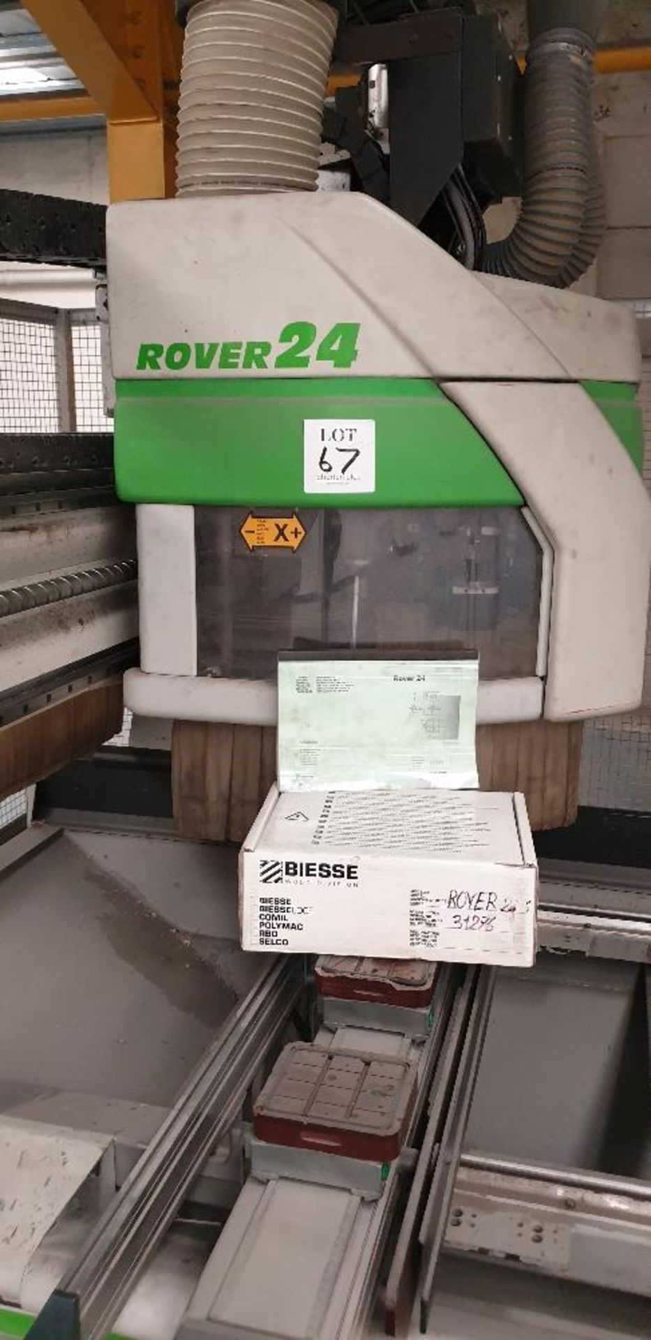 Biesse Rover 24 S CNC drill/router. Serial No. 31276. Year of manufacture 2003 with perimeter fence, - Image 2 of 6