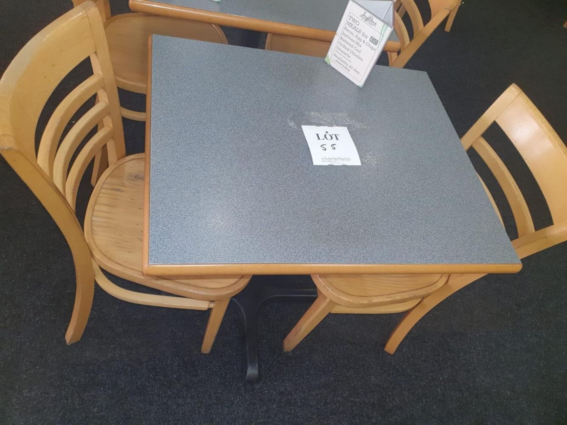 Two seater table with 2 - chairs