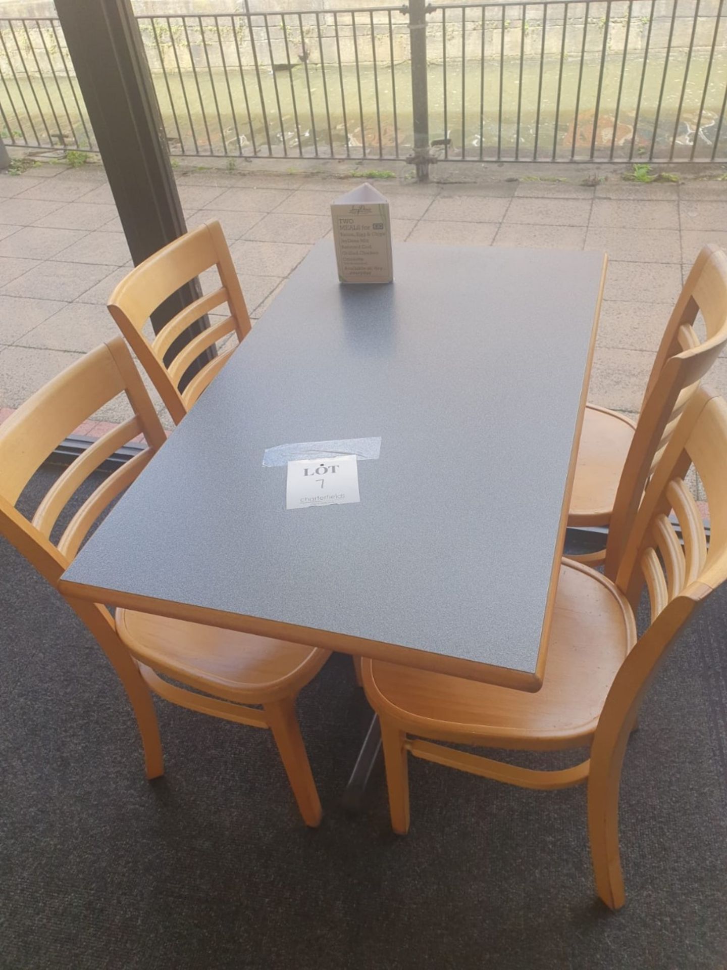 4 seater table with 4 - chairs