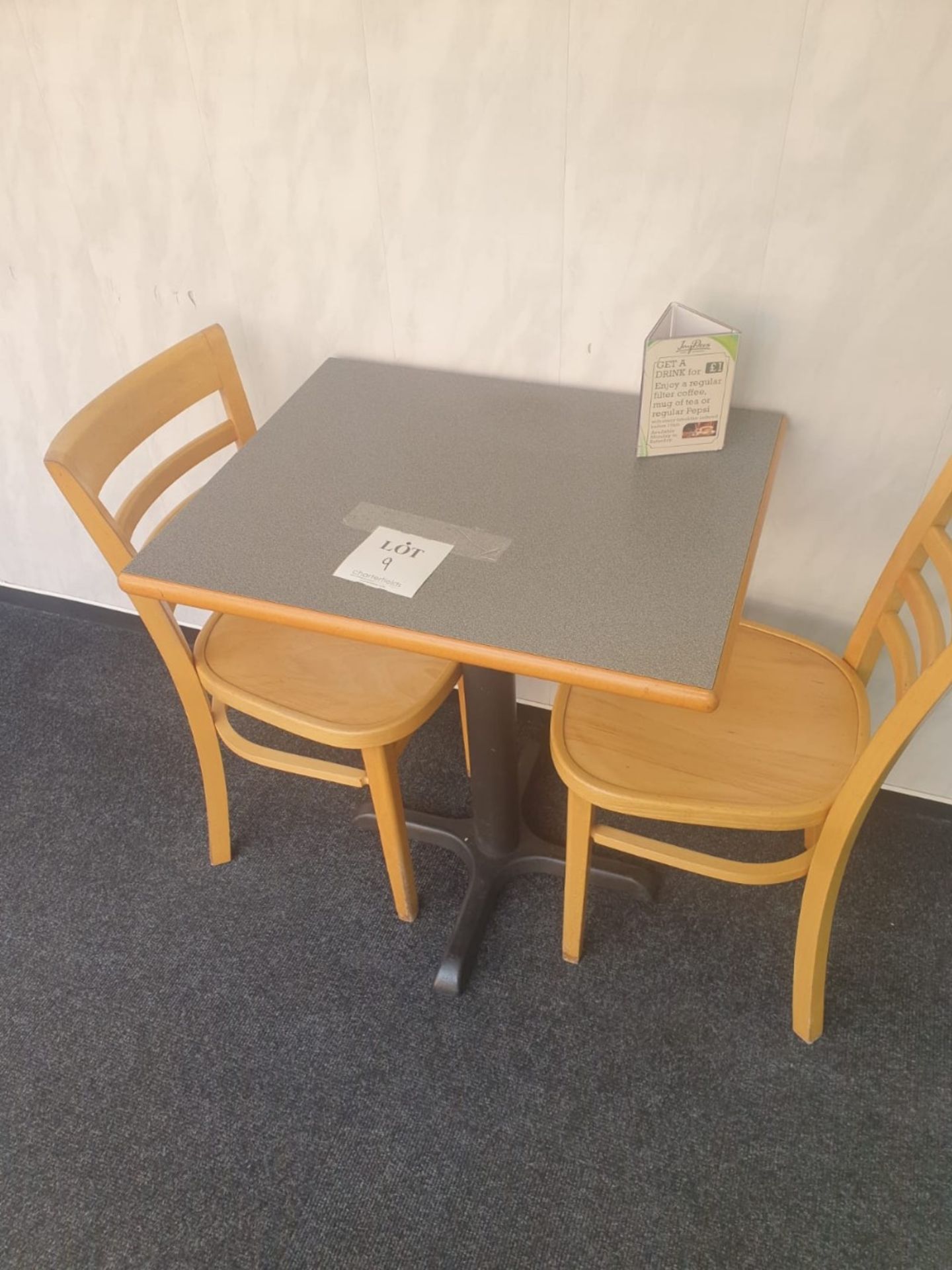 Two seater table with 2 - chairs