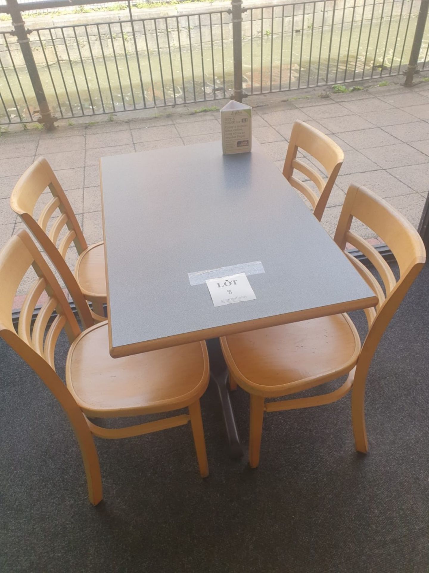 4 seater table with 4 - chairs