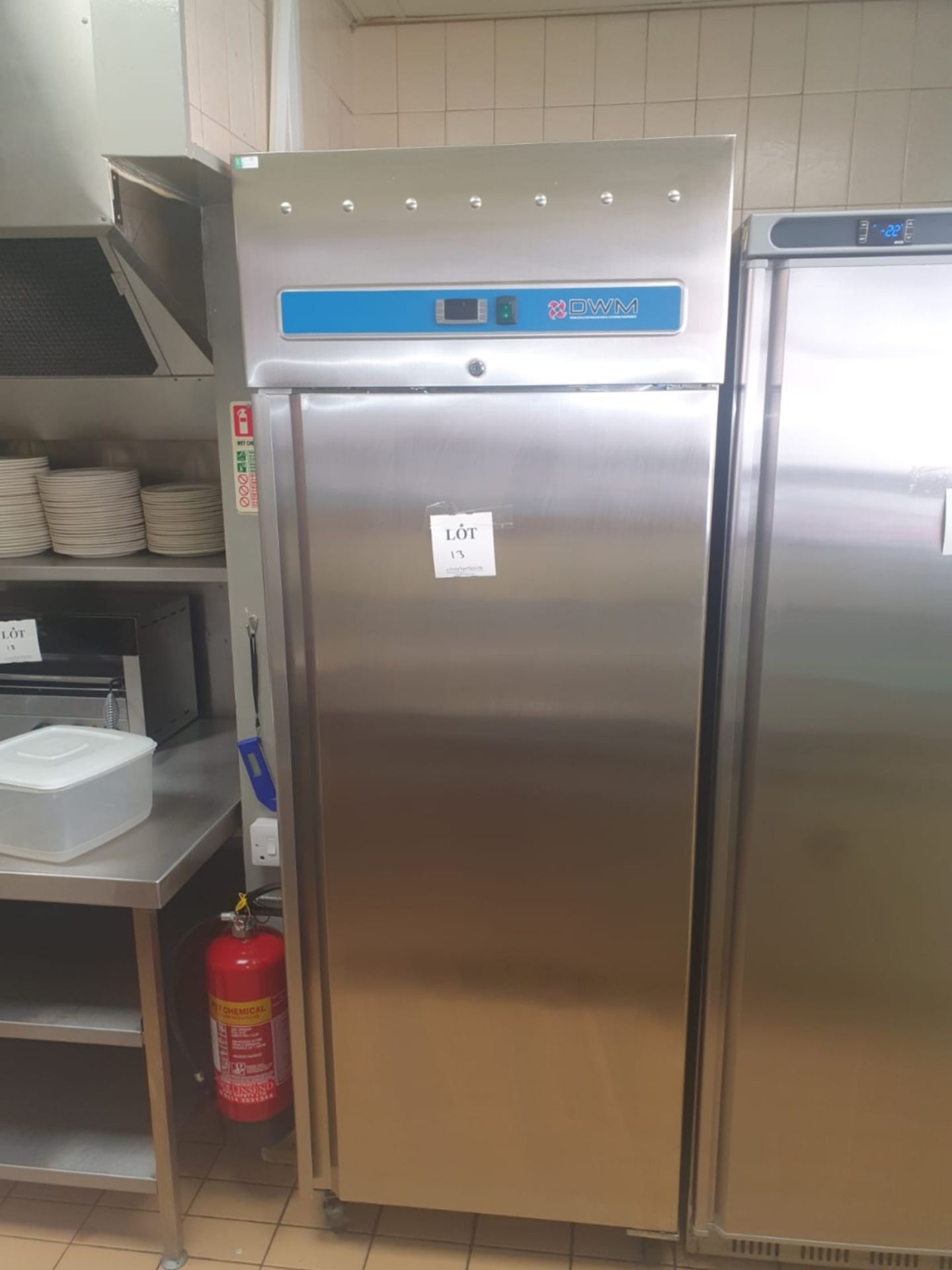 DWM stainless steel fridge. Model GN650TN