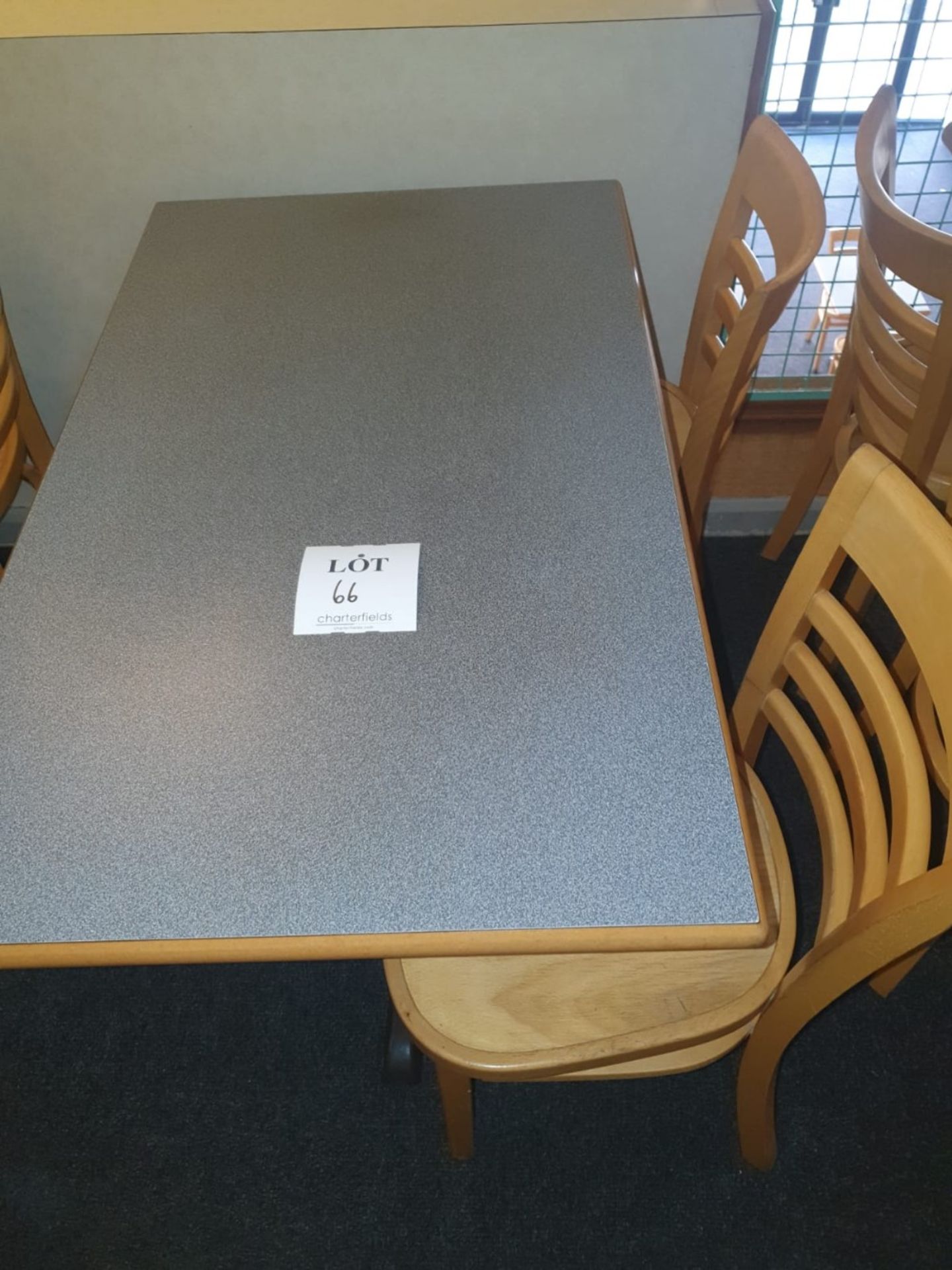 Four seater table and 2 - chairs