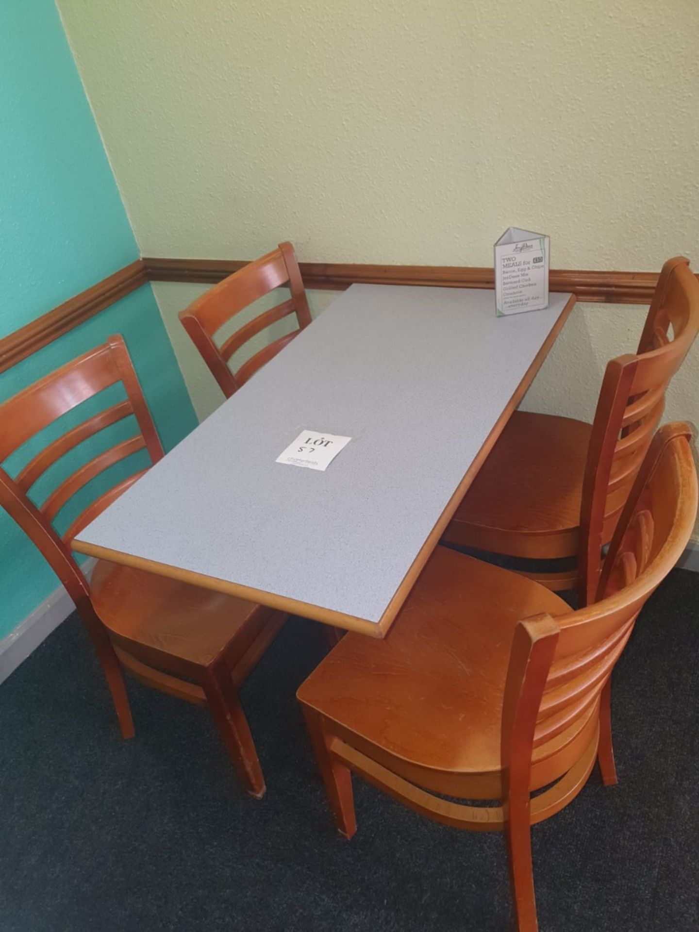 Four seater table with 4 - chairs