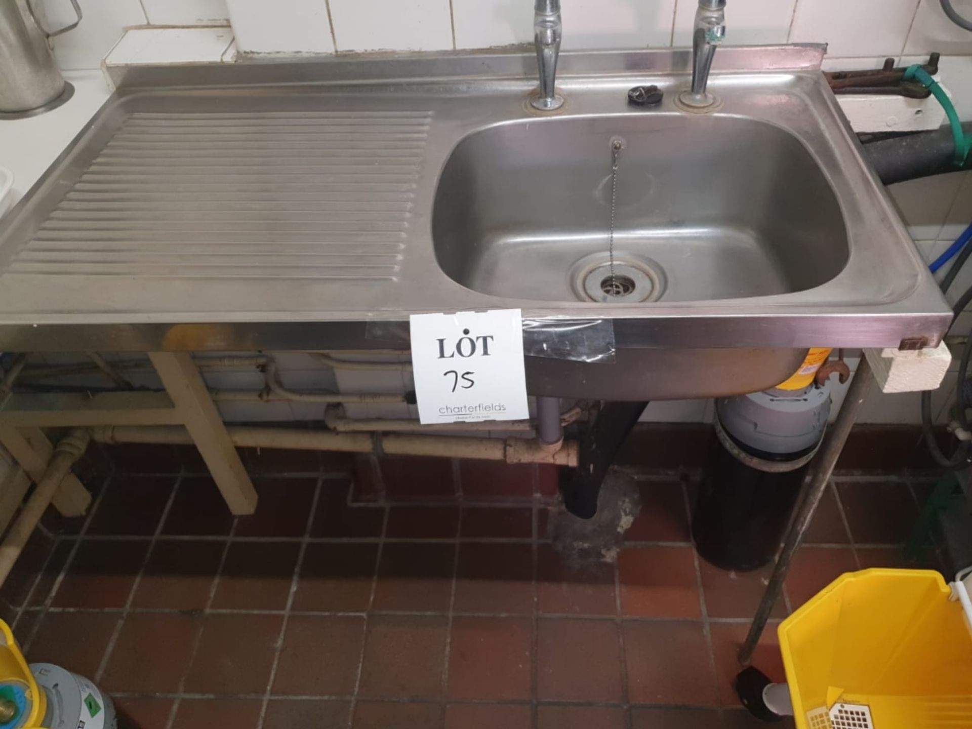 Stainless steel sink NB: This item is located on the 3rd floor of the Building with no lift access