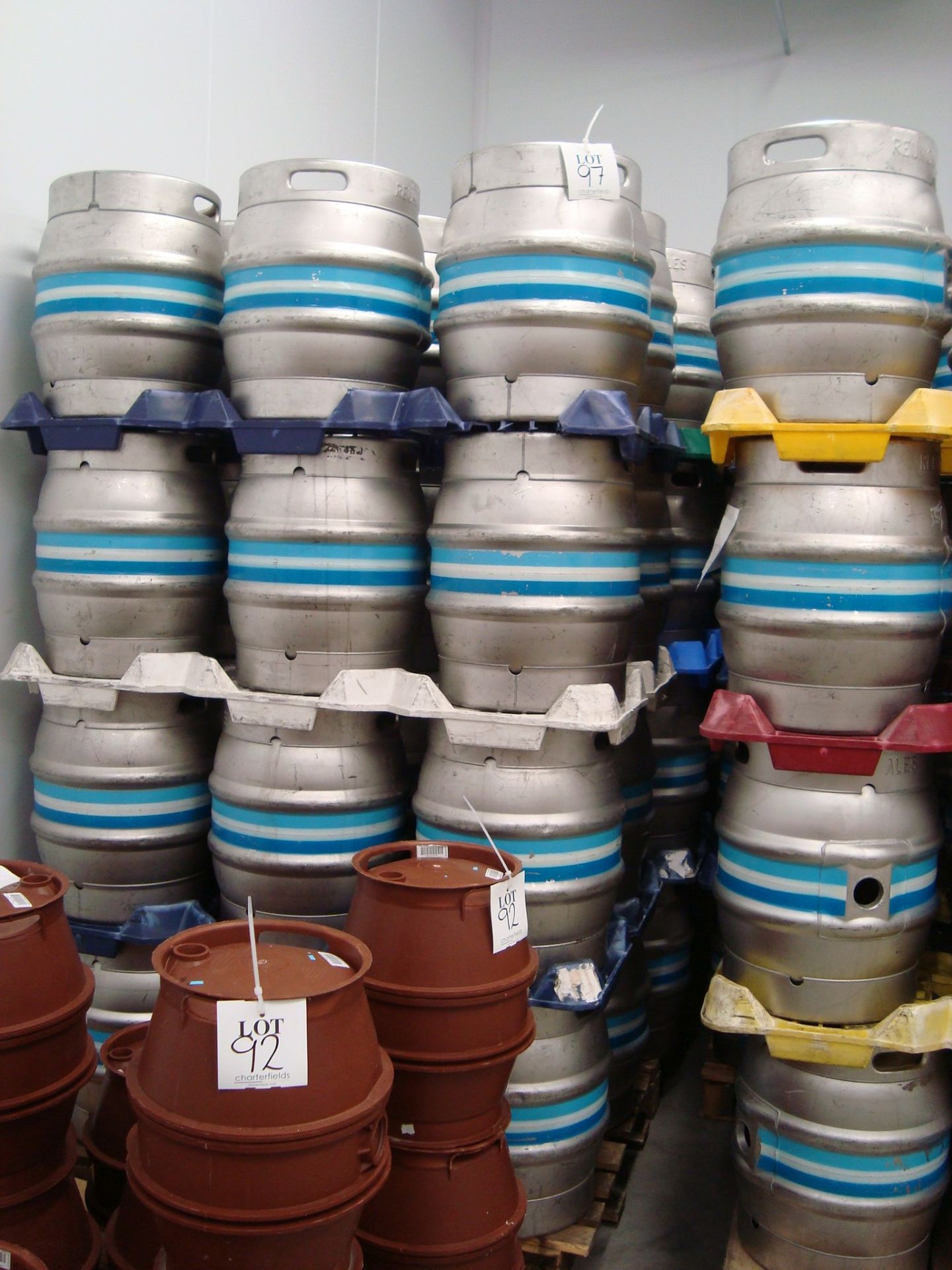 Seventy two stainless steel nine gallon firkin casks - Image 3 of 3