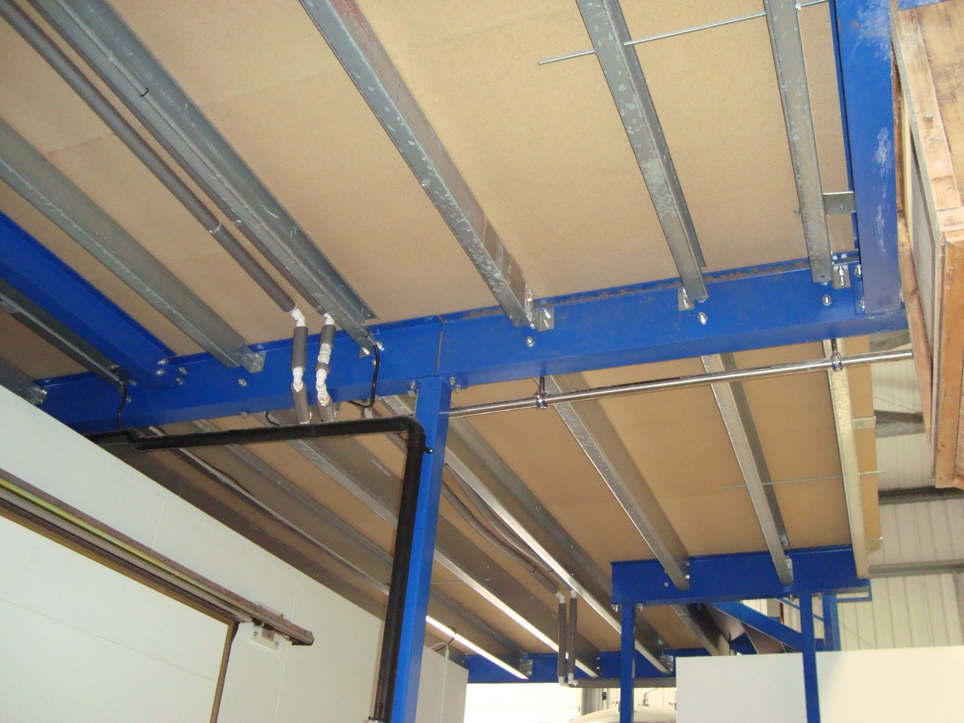 A steel framed mezzanine floor structure, approximately 13x7m, with two insulated cold room - Image 8 of 19