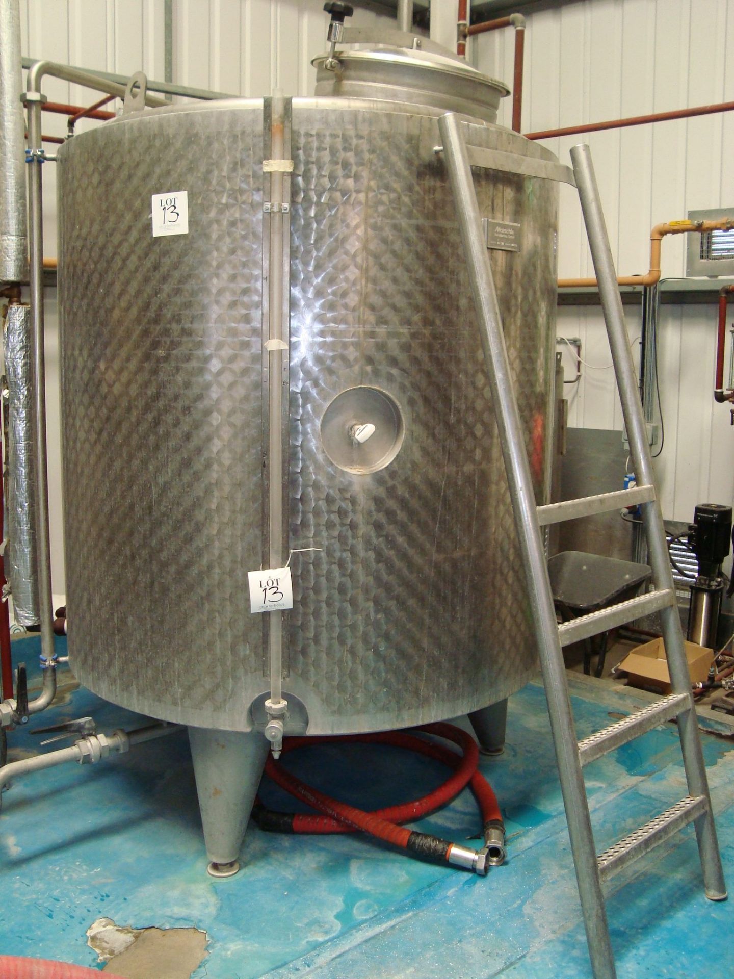 A Moeschle 2,000L hot liquor tank (steam heated), Serial number 21203 - Image 2 of 2